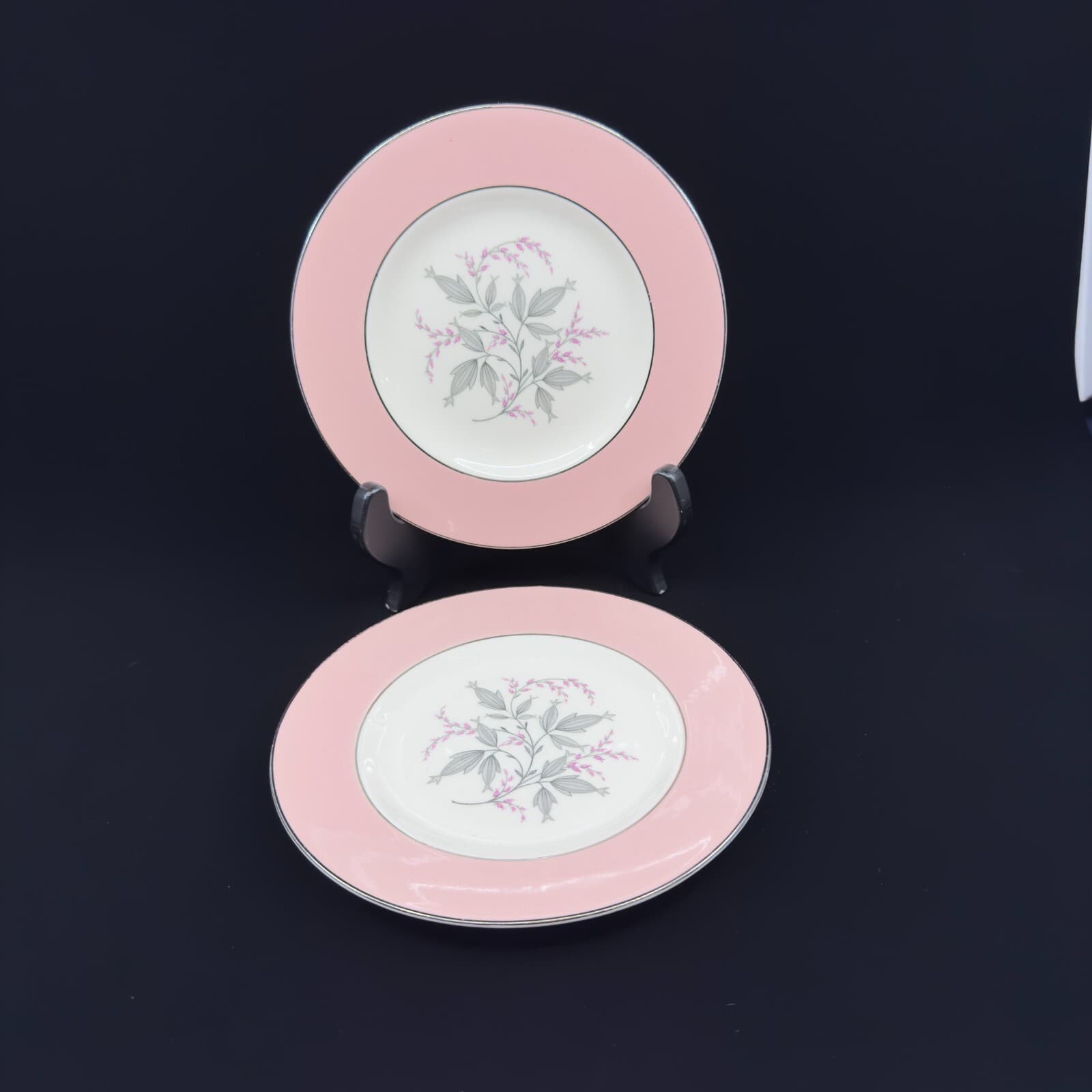 Homer Laughlin Barclay Cavalier Eggshell 6 1/4" Bread Plates Set of 2 - Image 1