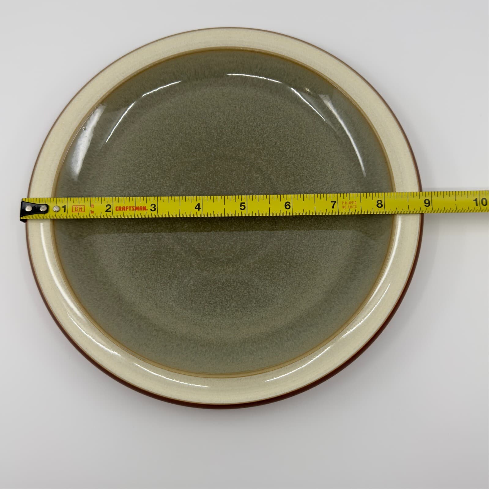 Denby England Fire Sage Salad Plate 9" - Thumbnail 3
