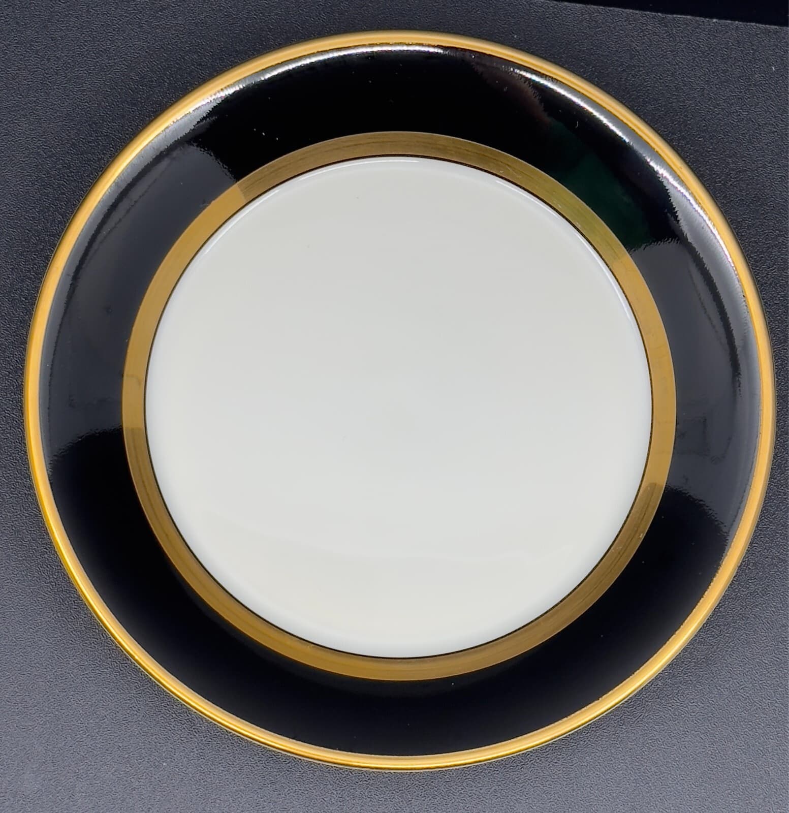 Fitz and Floyd Renaissance Black on Buff bowl - Thumbnail 3