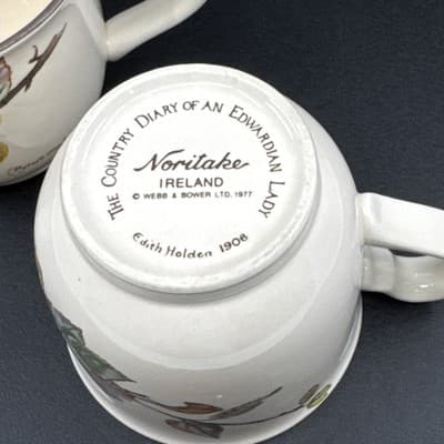 Noritake Ireland Diary Of An Edwardian Lady Edith Holden 1977 Tea Cup - Thumbnail 5