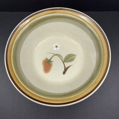 Hallkraft Potterskraft Stoneware by Mikasa Wild Strawberry P6002 Made in Japan - Image 1