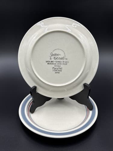 International Stoneware Parallel 30083 Set of 2 Salad Plates 7 1/2" - Thumbnail 2