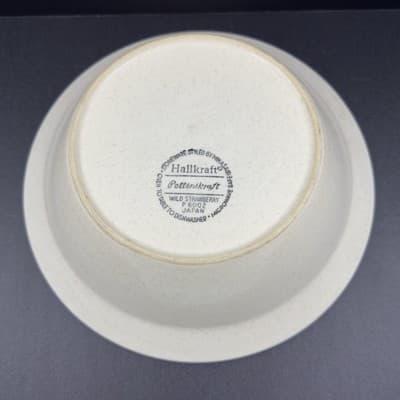 Hallkraft Potterskraft Stoneware by Mikasa Wild Strawberry P6002 Made in Japan - Thumbnail 2