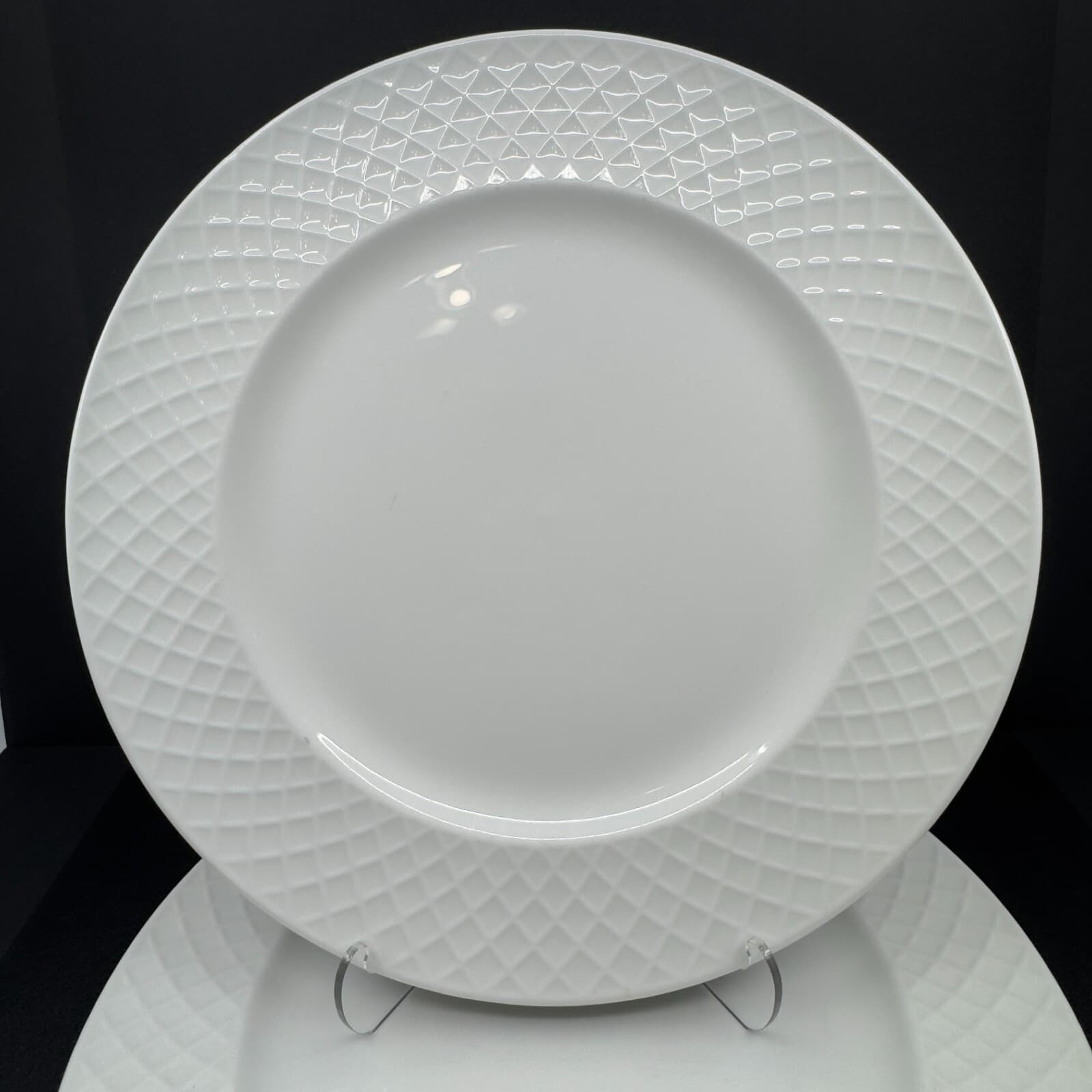 Mikasa Trellis Bone China 11" Dinner Plates - Thumbnail 2