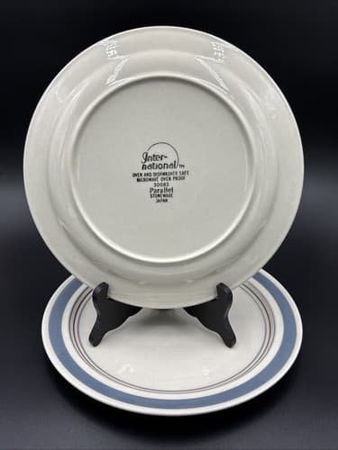 International Stoneware Parallel 30083 Set of 2 Dinner Plates 10 1/2 " - Thumbnail 2