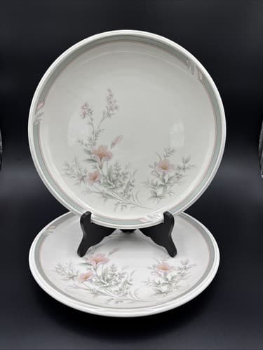 Noritake Keltcraft Misty Isle Deerfield 2 Dinner Plates Ireland Floral 10 1/2" - Image 1