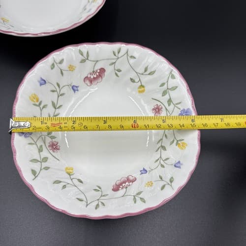 Johnson Brothers SUMMER CHINTZ Floral Square Cereal Soup Bowls 6" Set of 2 - Thumbnail 5