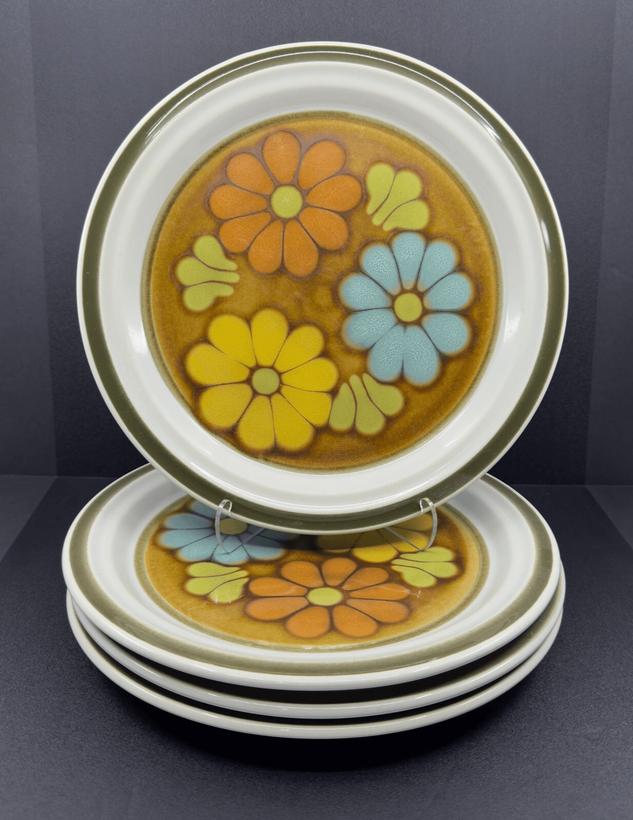 Acson Mardi Gras 10.5" Dinner Plates #8549 Set of 4 - Image 1