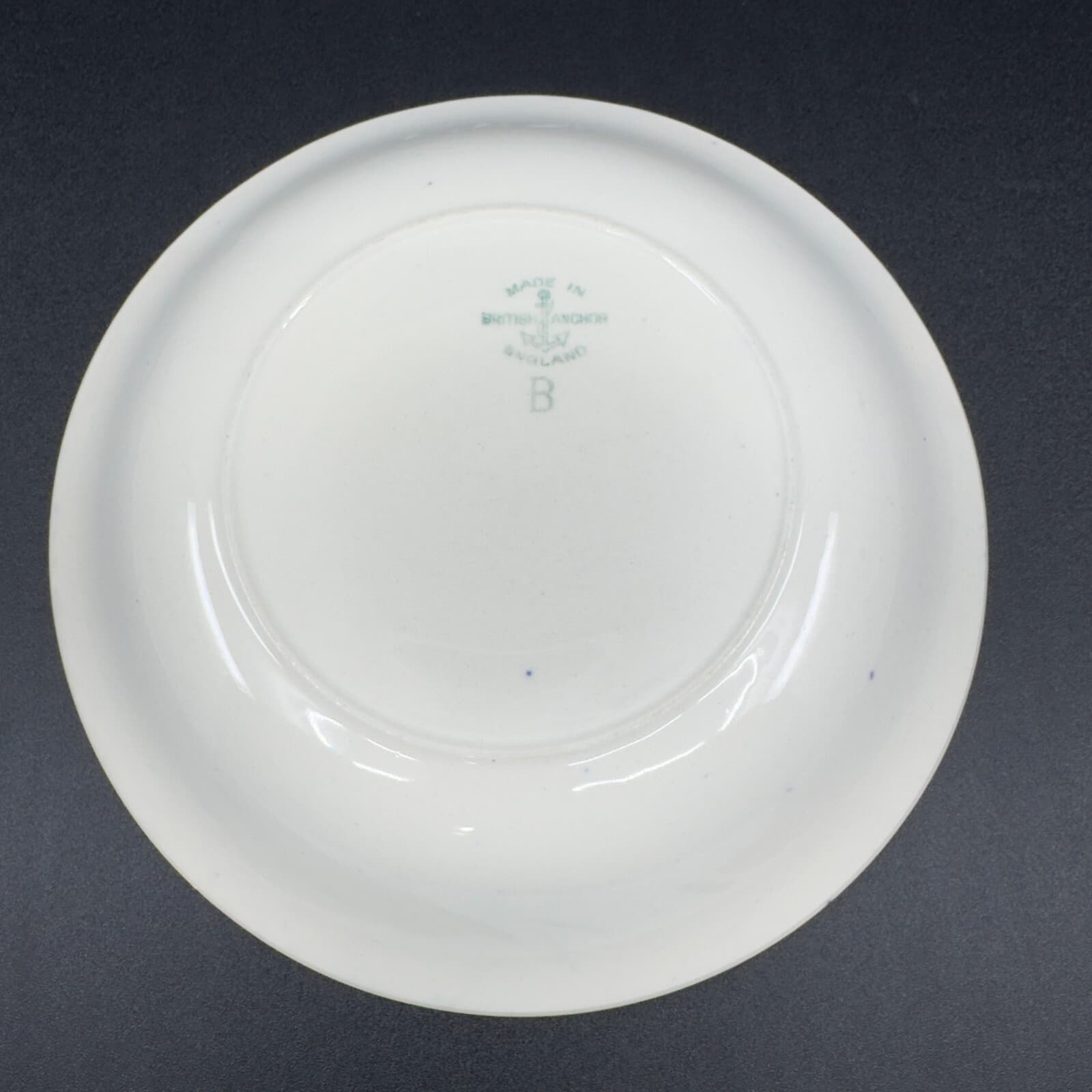 British Anchor Ye Olde Historical Pottery Blue and White Collectors Plate 7 3/4" - Thumbnail 2