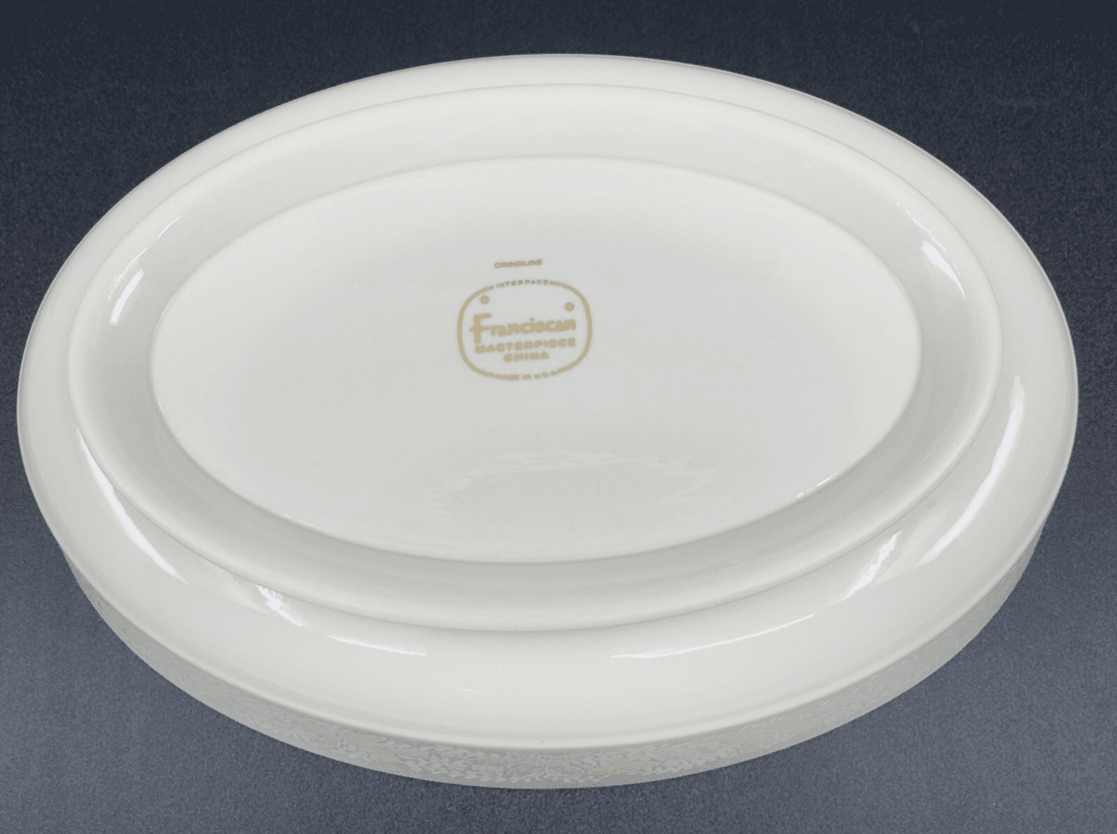 Franciscan Crinoline Oval Serving Bowl 9" - Thumbnail 4