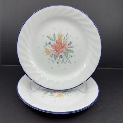 Corelle By Corning 7 1/4” Promise Swirl Salad Plates Set Of 2