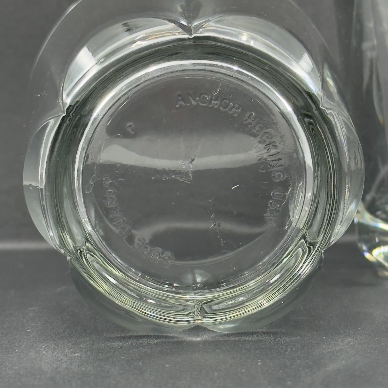 Anchor Hocking 3 3/8" Sure Guard Clarisse Clear Rocks Old Fashioned Glasses (X2) - Thumbnail 2