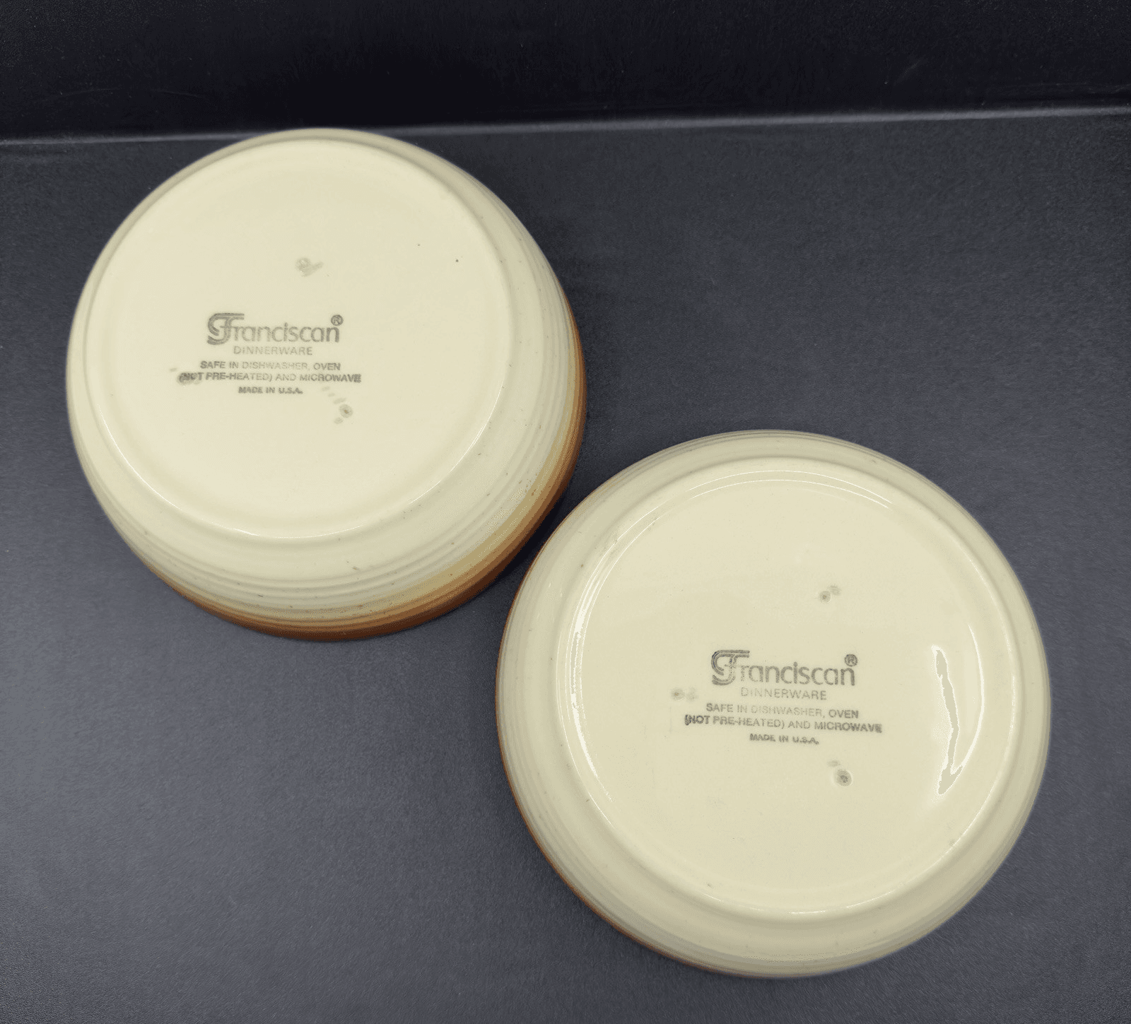 Country Craft Russet Brown by Franciscan Dinnerware 6 3/8" Cereal Bowls Set of 2 - Thumbnail 3