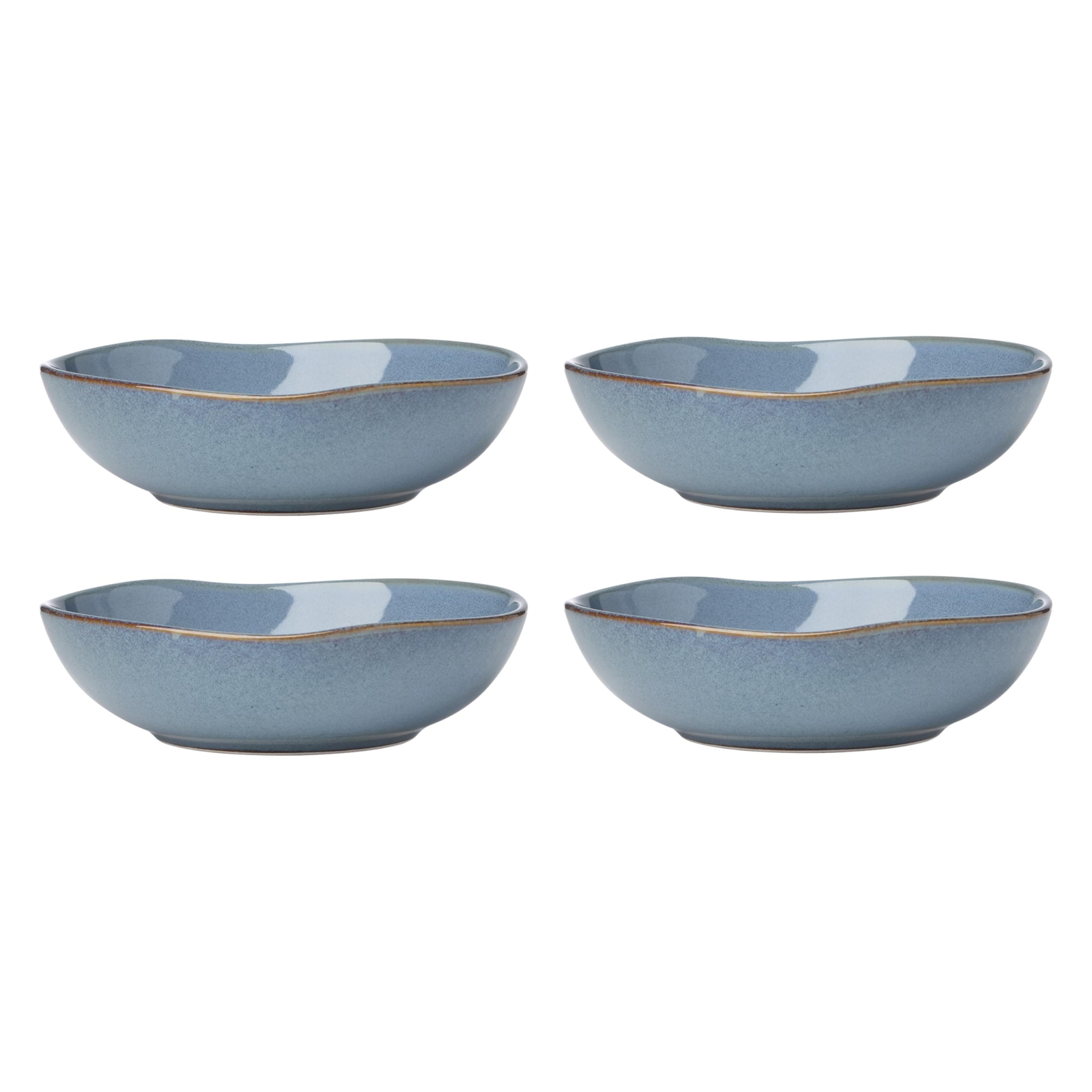 Oneida 899209 Organic Shades Blue Pasta Bowls Set Of 4 Service For 4 - Image 1