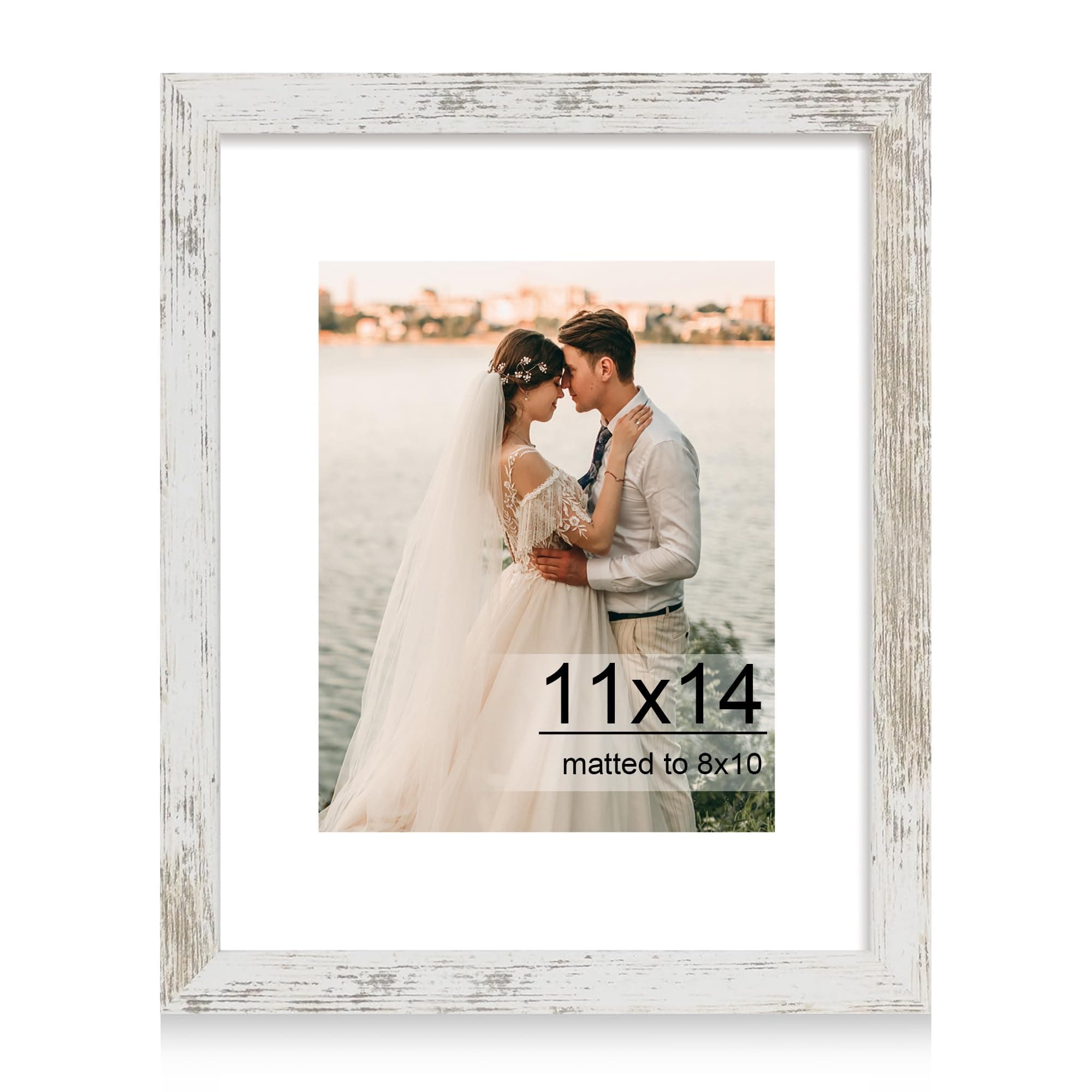 iRahmen 11x14 Picture Frame with HD Tempered Glass, Display Pictures 8x10 with M - Image 1