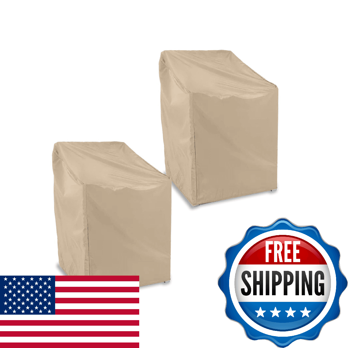 Covermates Classic Outdoor Chair Cover – Heavy-Duty 12-Gauge Vinyl Patio Chair P - Image 1