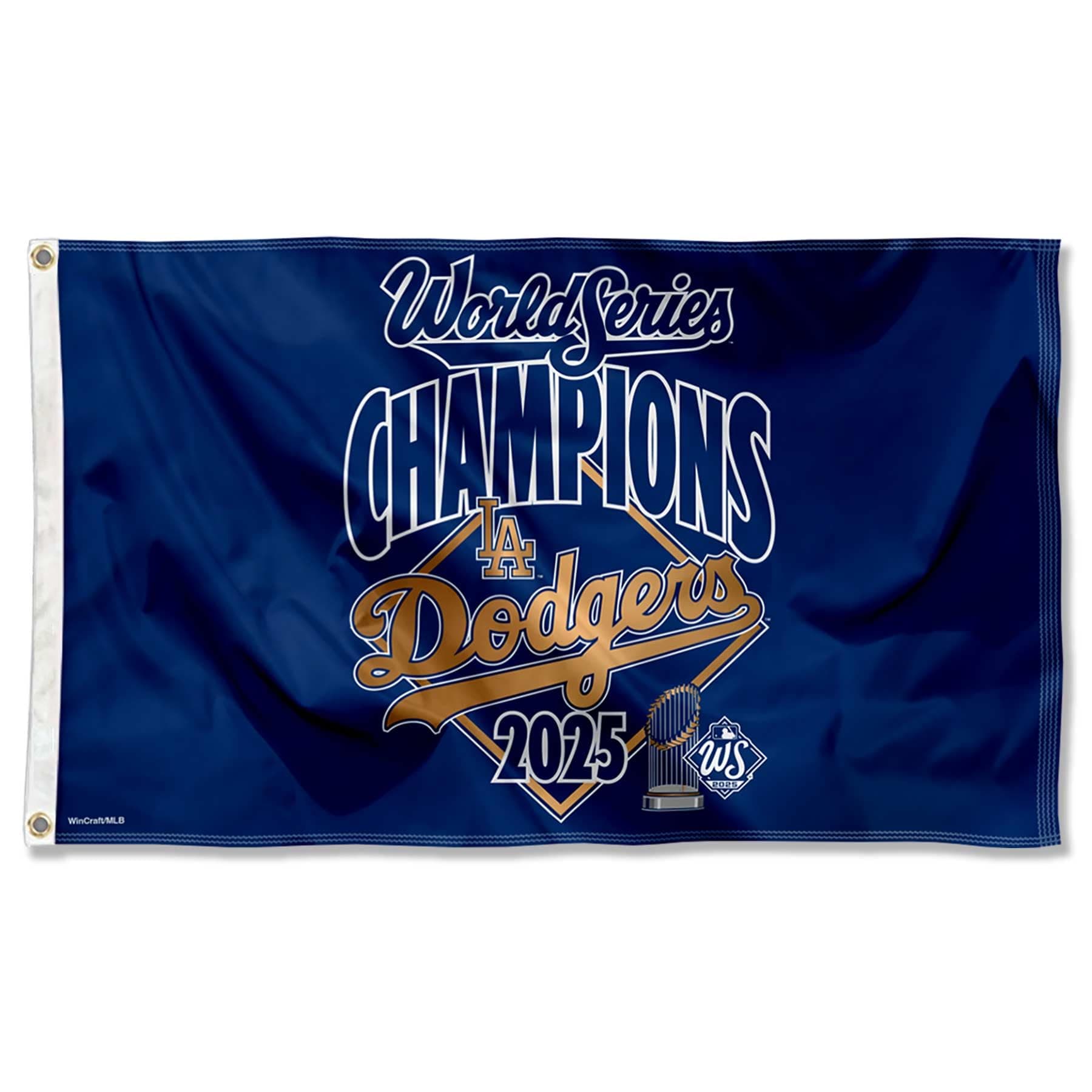 Los Angeles Dodgers 2025 World Champions Series 3x5 Flag - Image 1