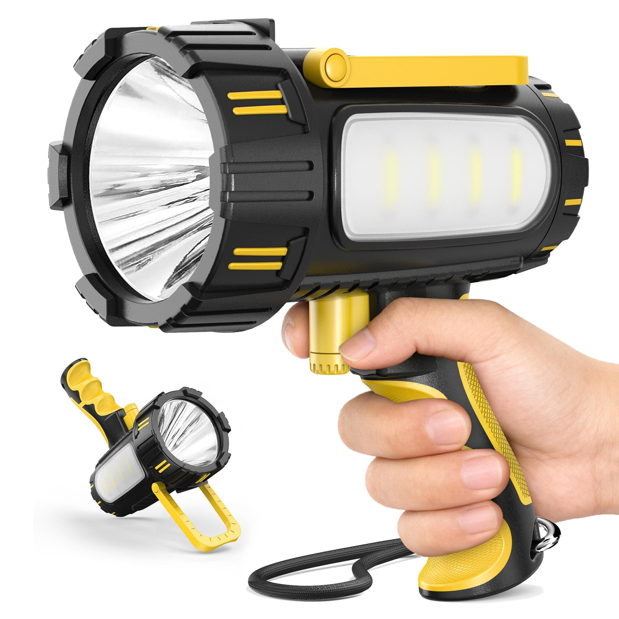 AlpsWolf Rechargeable Flashlights High Lumens, Super Bright 10000mAh Spotlight F - Image 1