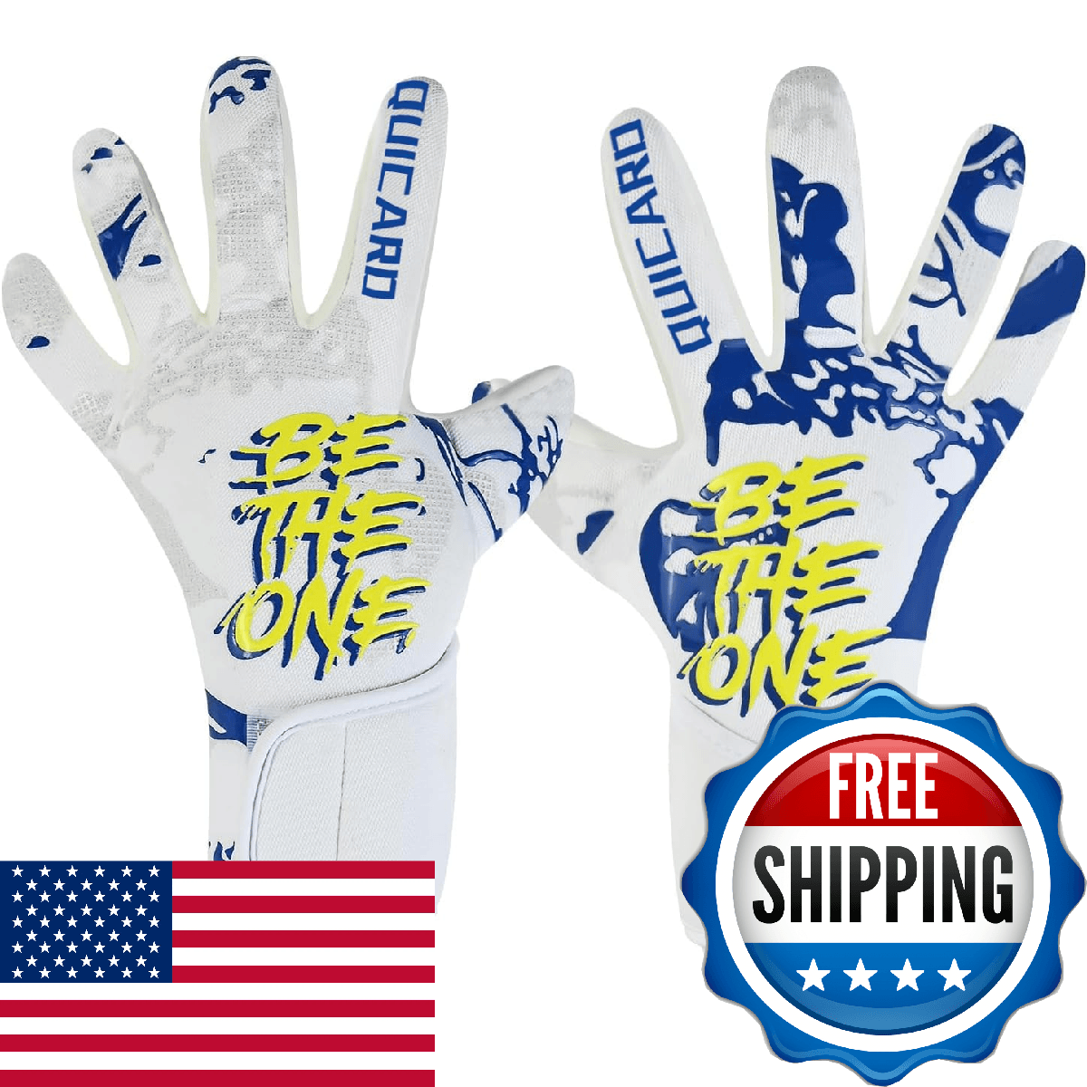 QUICARD Soccer Goalkeeper Gloves, Ultimate Grip Football Goalie Gloves with Size - Image 1