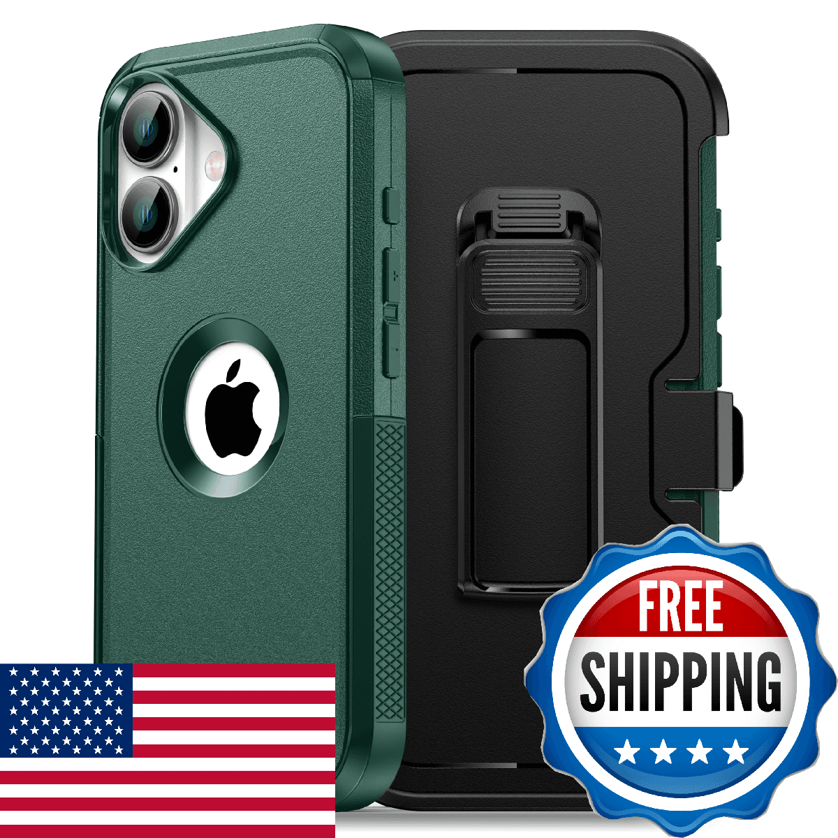 HayyaCase Magnetic for iPhone 17 Case with Blet Clip, Compatible with Magsafe,2X - Image 1