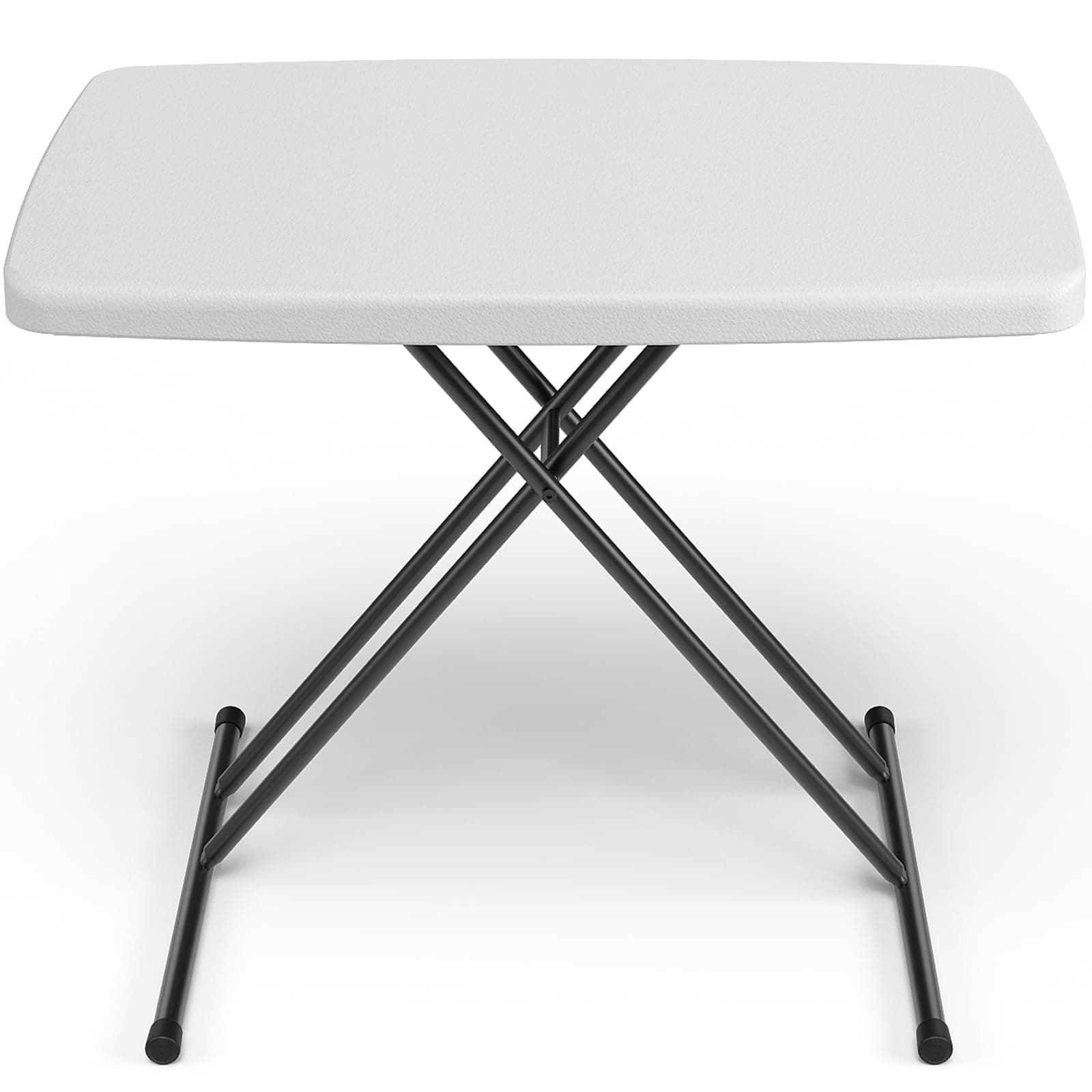 MAKE CHANGES Folding Table 30 Inch Small Desk Adjustable Height TV Tray for Lapt - Image 1