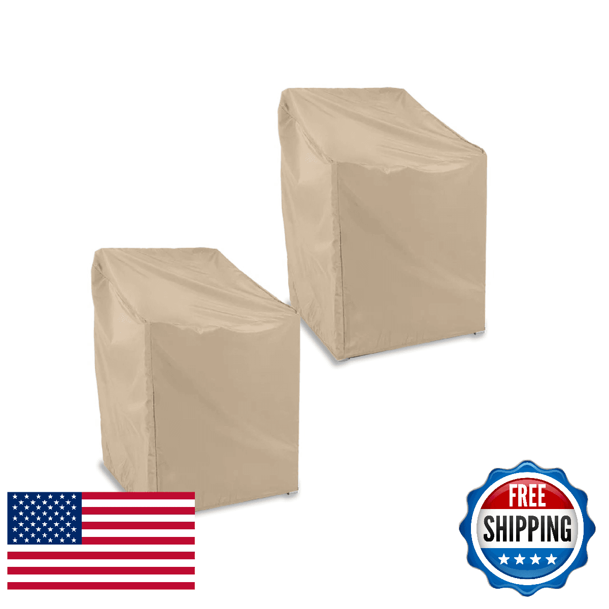 Covermates Classic Outdoor Chair Cover – Heavy-Duty 12-Gauge Vinyl Patio Chair P - Image 1