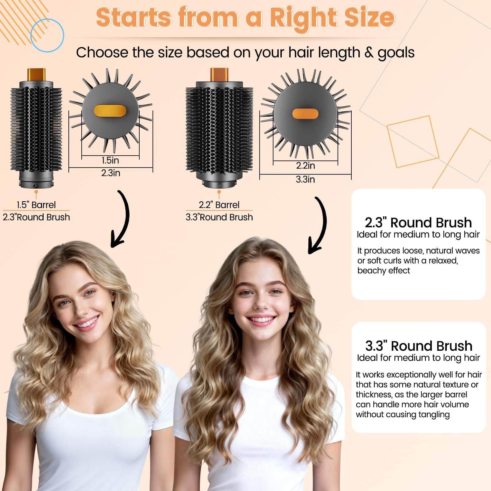 YTCHYYSK Upgraded Large Round Volumizing Brush Attachment for Dyson Airwrap HS01 - Thumbnail 4