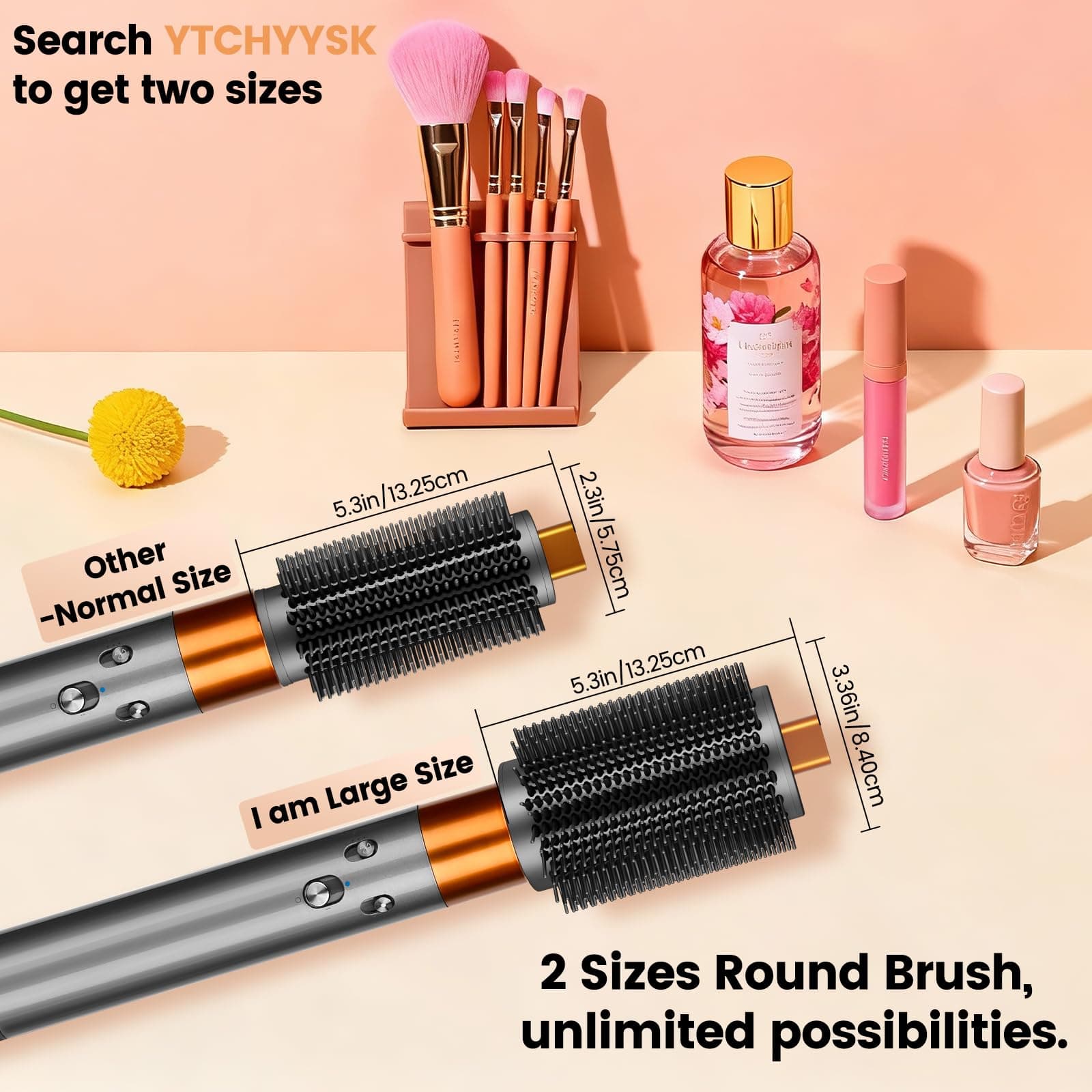 YTCHYYSK Upgraded Large Round Volumizing Brush Attachment for Dyson Airwrap HS01 - Thumbnail 3