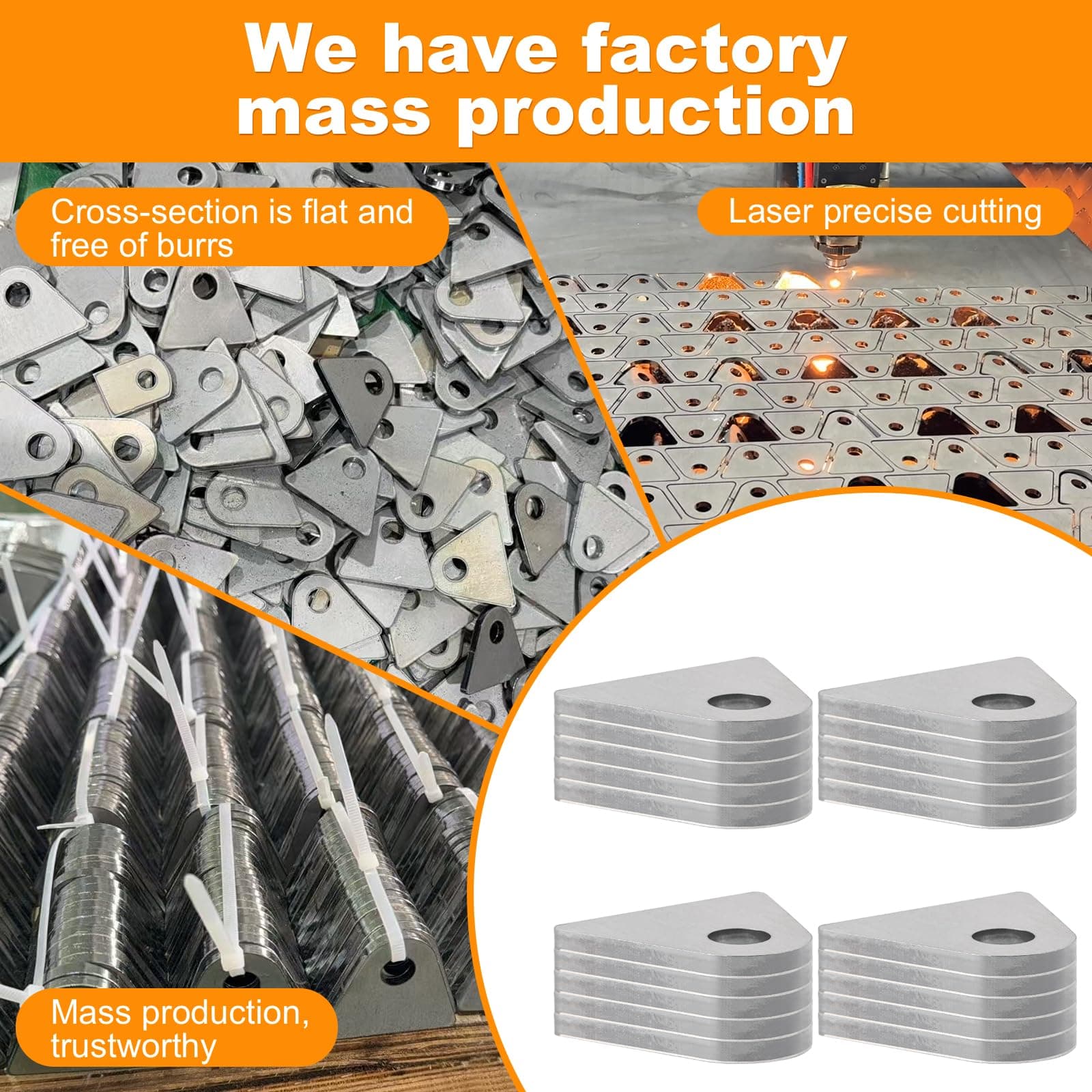 Weld on Tabs 20 PCS 1-8/9" H x 2-2/7" W Steel Shock Mount Weld tabs 1/2" Hole 1/ - Thumbnail 7