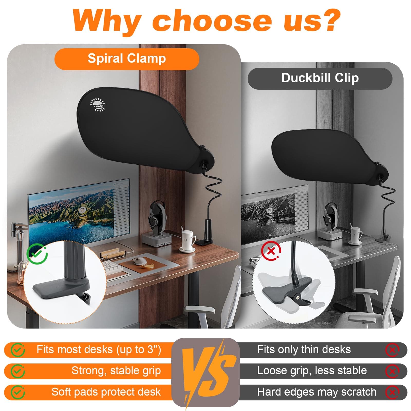 Large Adjustable Office Cubicle and Desk Shade – Flexible Desk Light Blocker for - Thumbnail 5