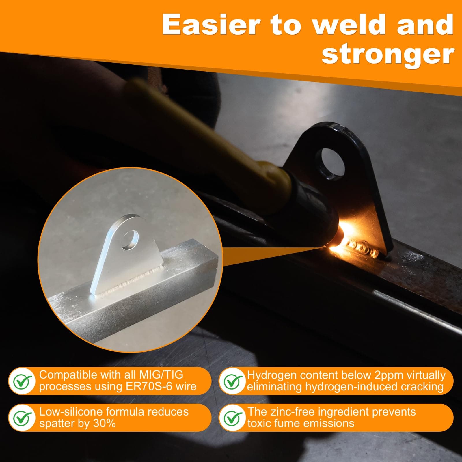 Weld on Tabs 20 PCS 1-8/9" H x 2-2/7" W Steel Shock Mount Weld tabs 1/2" Hole 1/ - Thumbnail 5