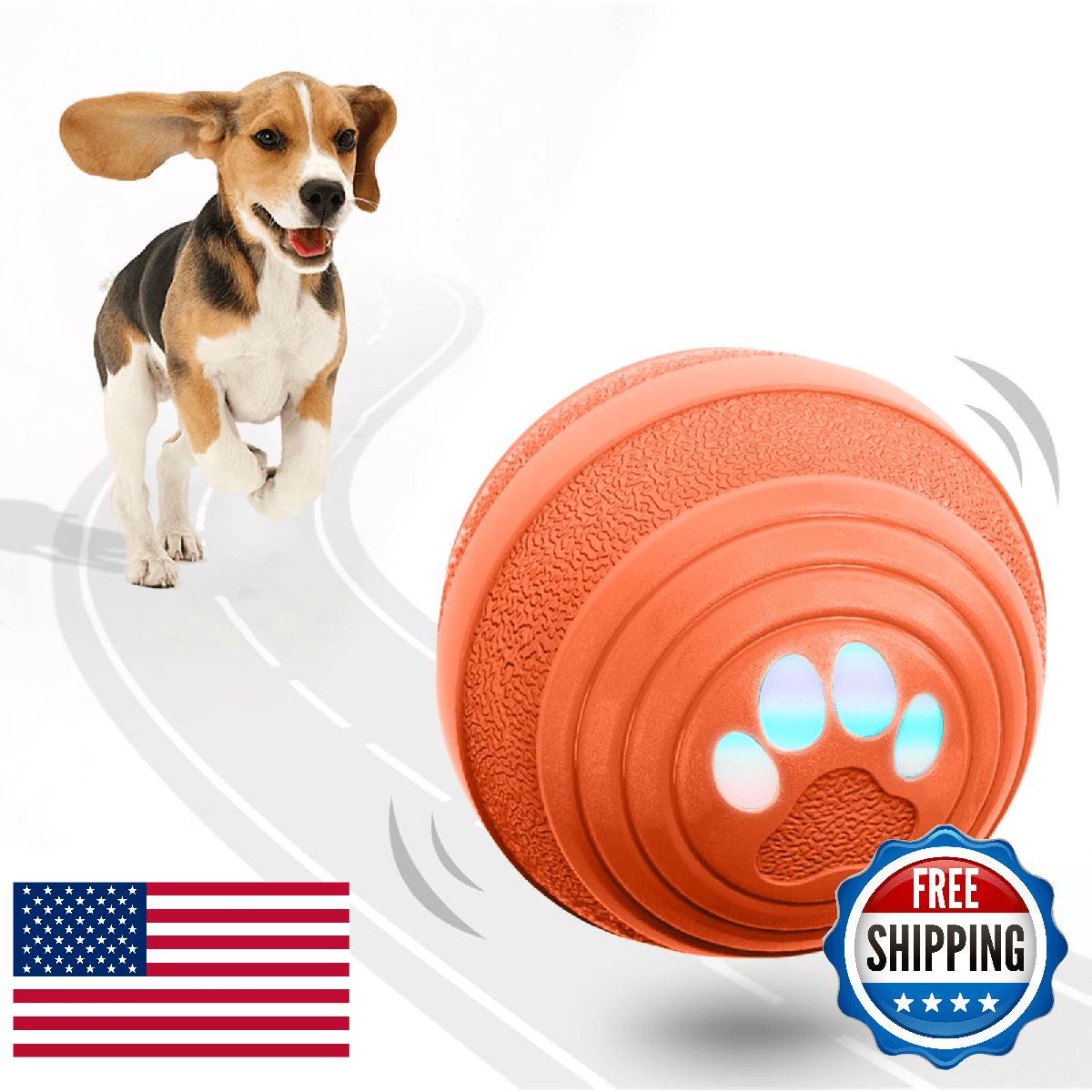 Interactive Dog Ball - Smart Toy for Small and Medium Dogs, Automatic Moving Bal - Image 1