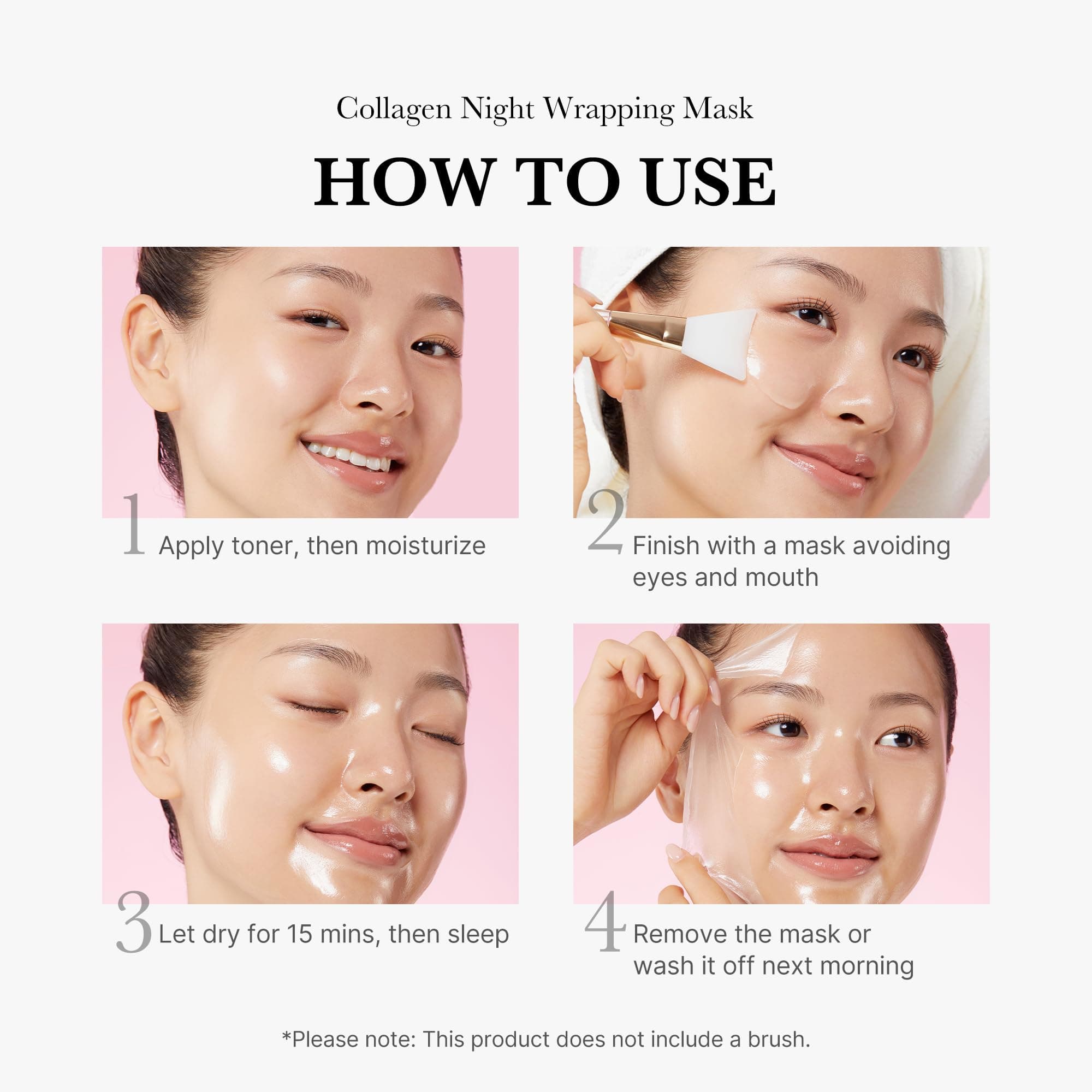 medicube Collagen Overnight Wrapping Peel Off Facial Mask Pack - Elasticity & Hy - Thumbnail 5