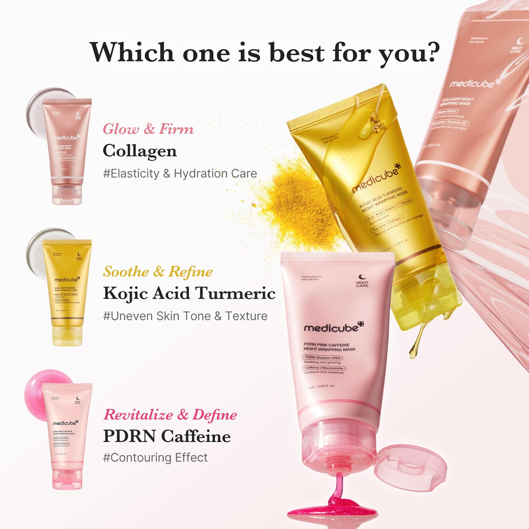 medicube Collagen Overnight Wrapping Peel Off Facial Mask Pack - Elasticity & Hy - Thumbnail 7
