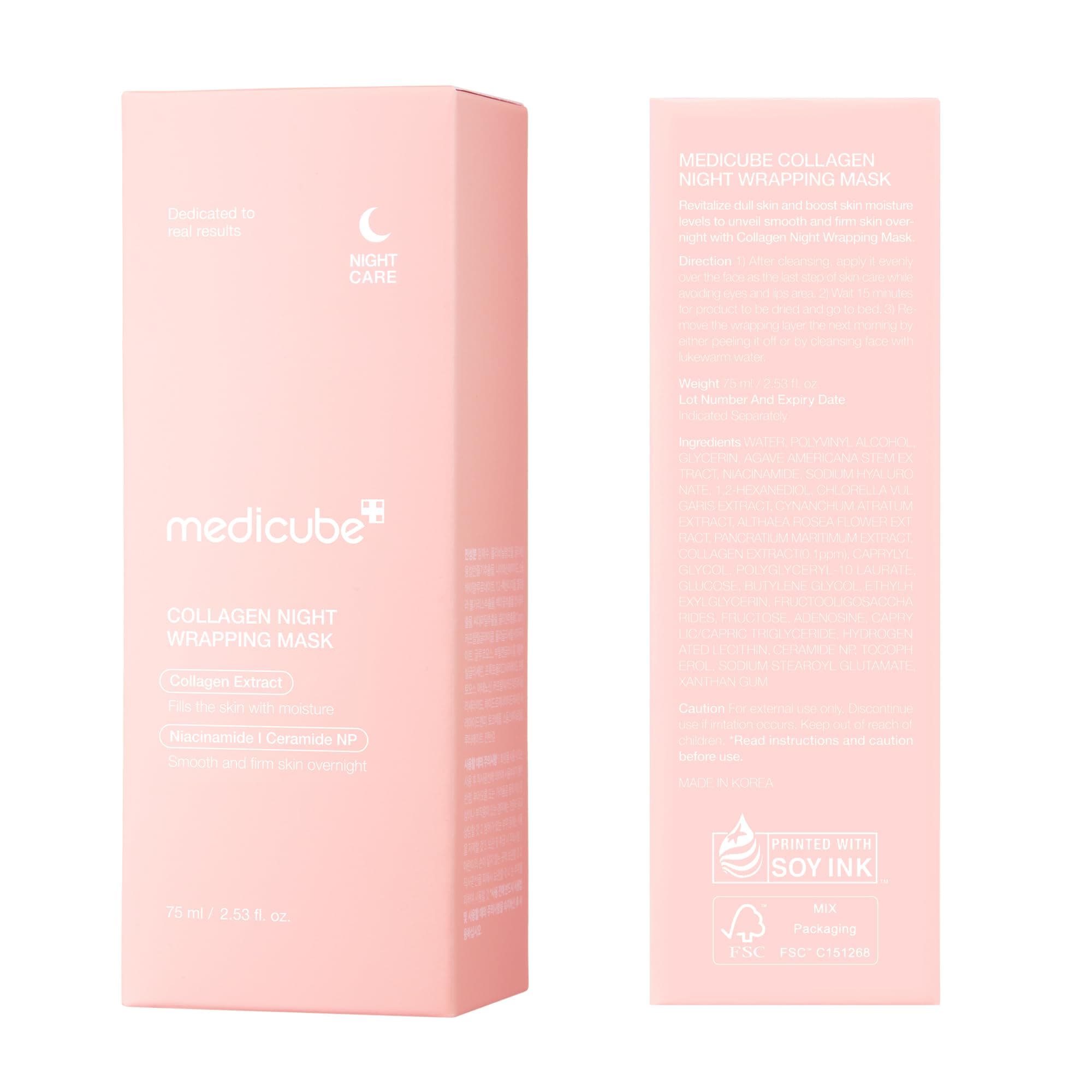 medicube Collagen Overnight Wrapping Peel Off Facial Mask Pack - Elasticity & Hy - Thumbnail 9