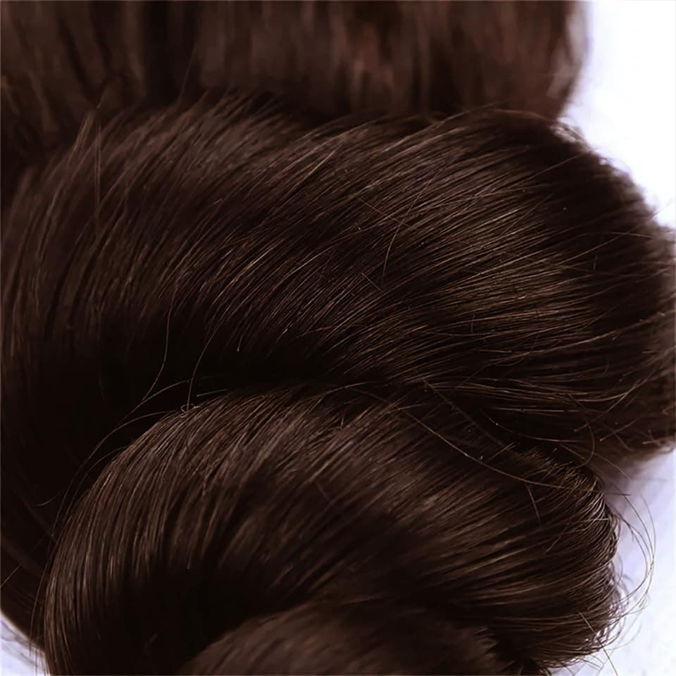 #4 Chocolate Bundles Human Hair Brown Loose Deep Wave Bundles 18 20 22 Inch Unpr - Thumbnail 5