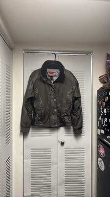 Women's Ski Snowboard Coat Gray Zip Sz 8 90s - Thumbnail 3