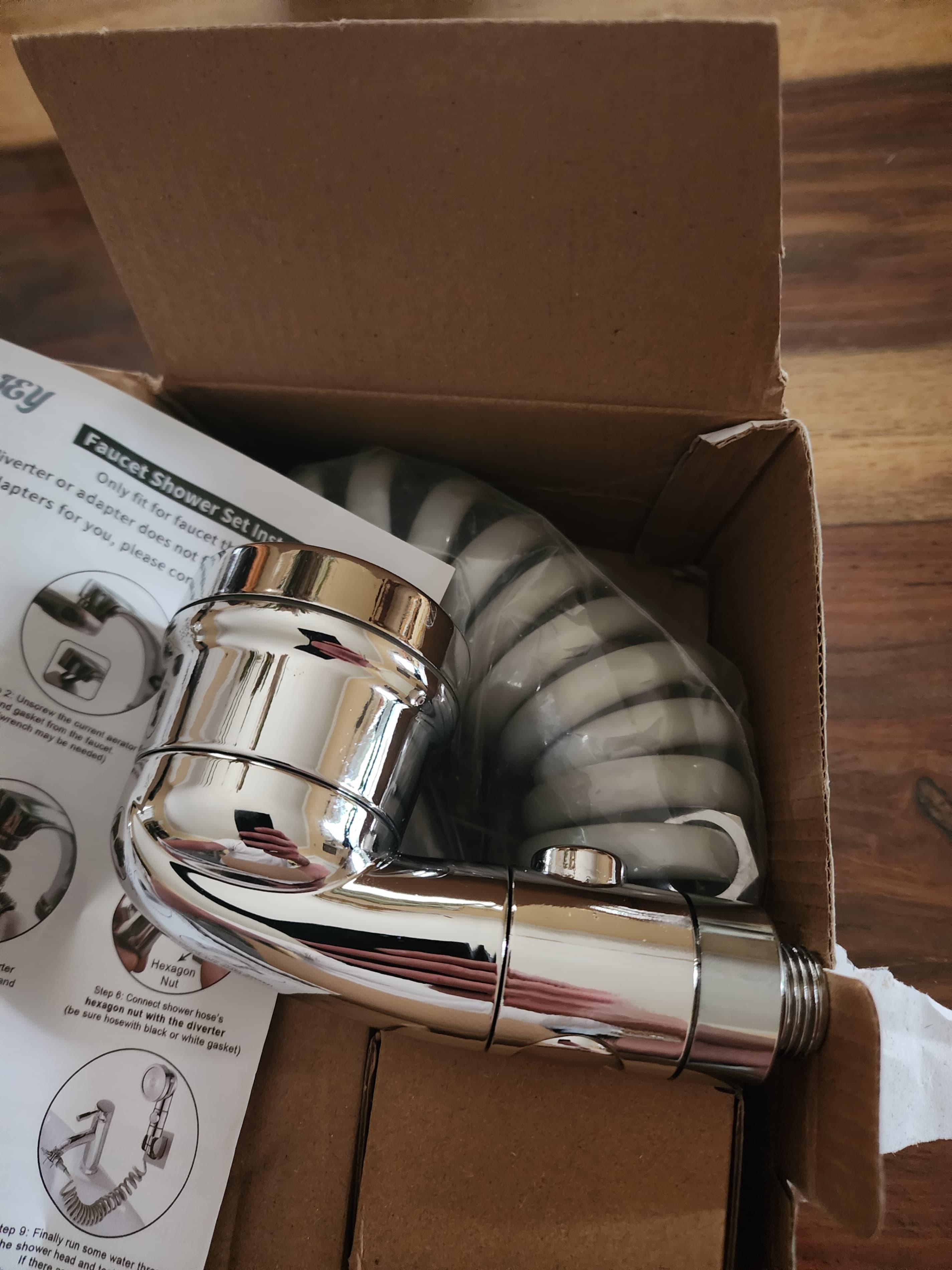 Zconey Faucet Shower Set with Hose and Installation Guide - Thumbnail 2