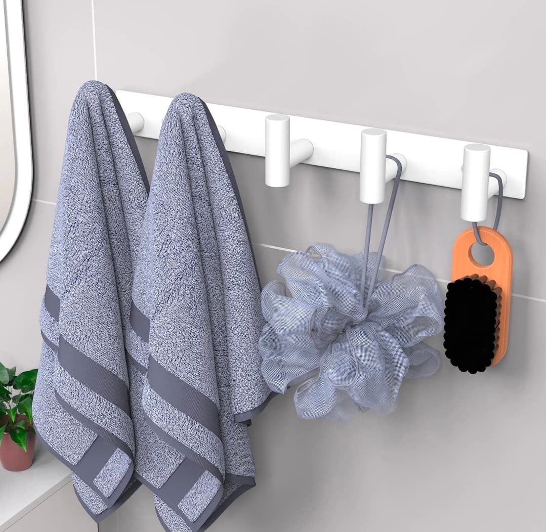 Wall-Mounted Bathroom Towel and Accessory Rack - Image 1