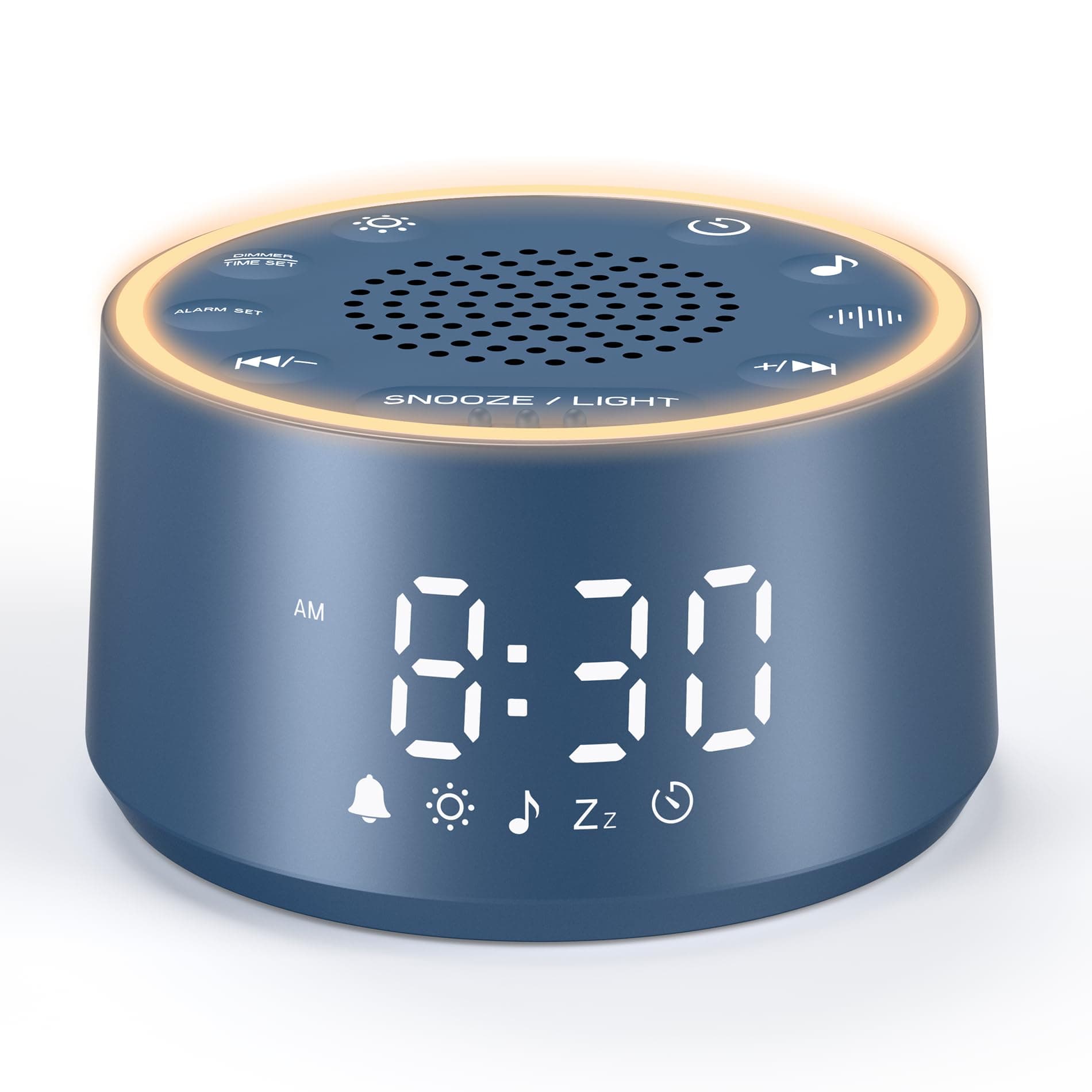 Dreamegg Sound Machine & Alarm Clock - White Noise Machine with 7 Wake-Up Sounds - Image 1