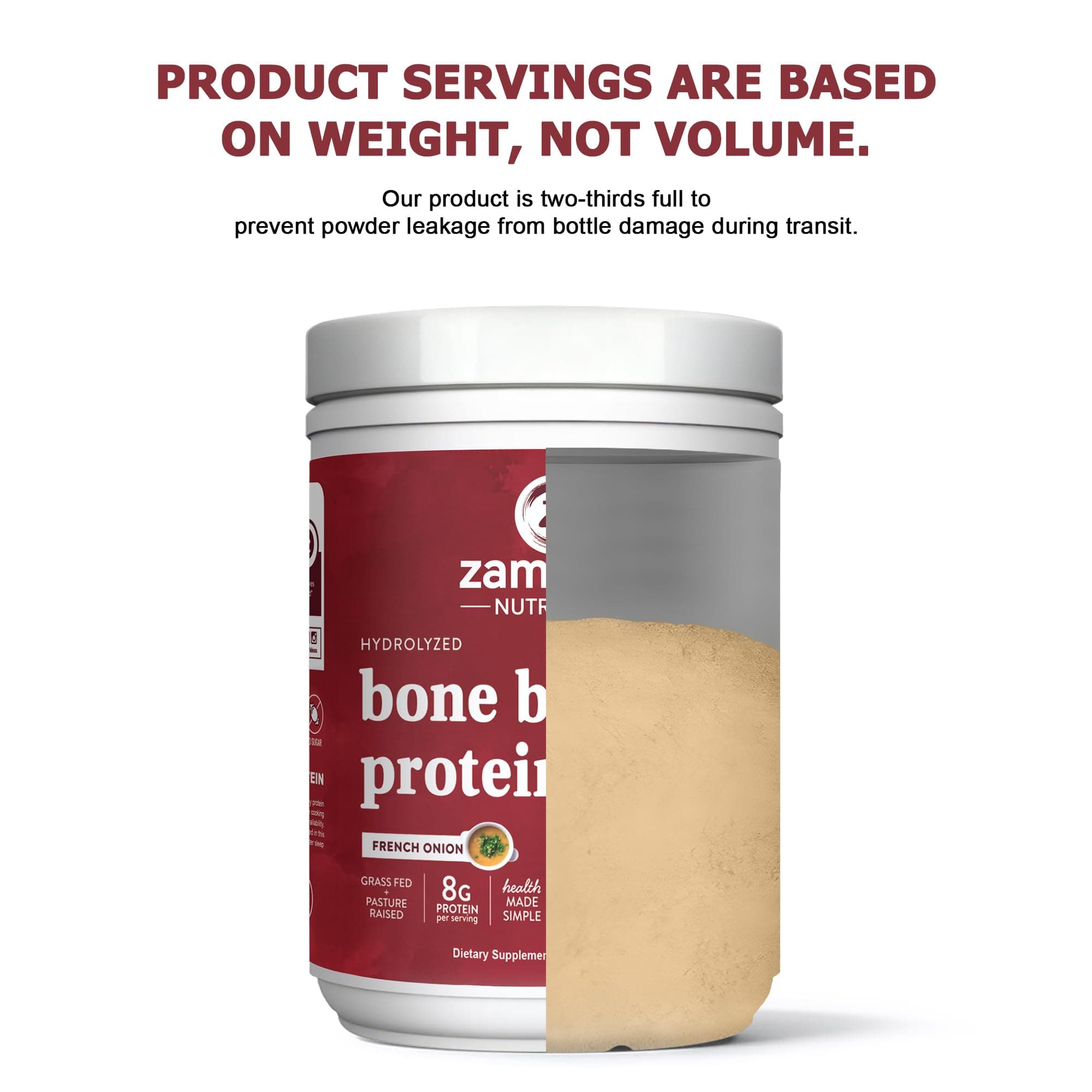 Zammex Beef Bone Broth Protein Powder - Grass-Fed Hydrolyzed Collagen, Supports - Thumbnail 8