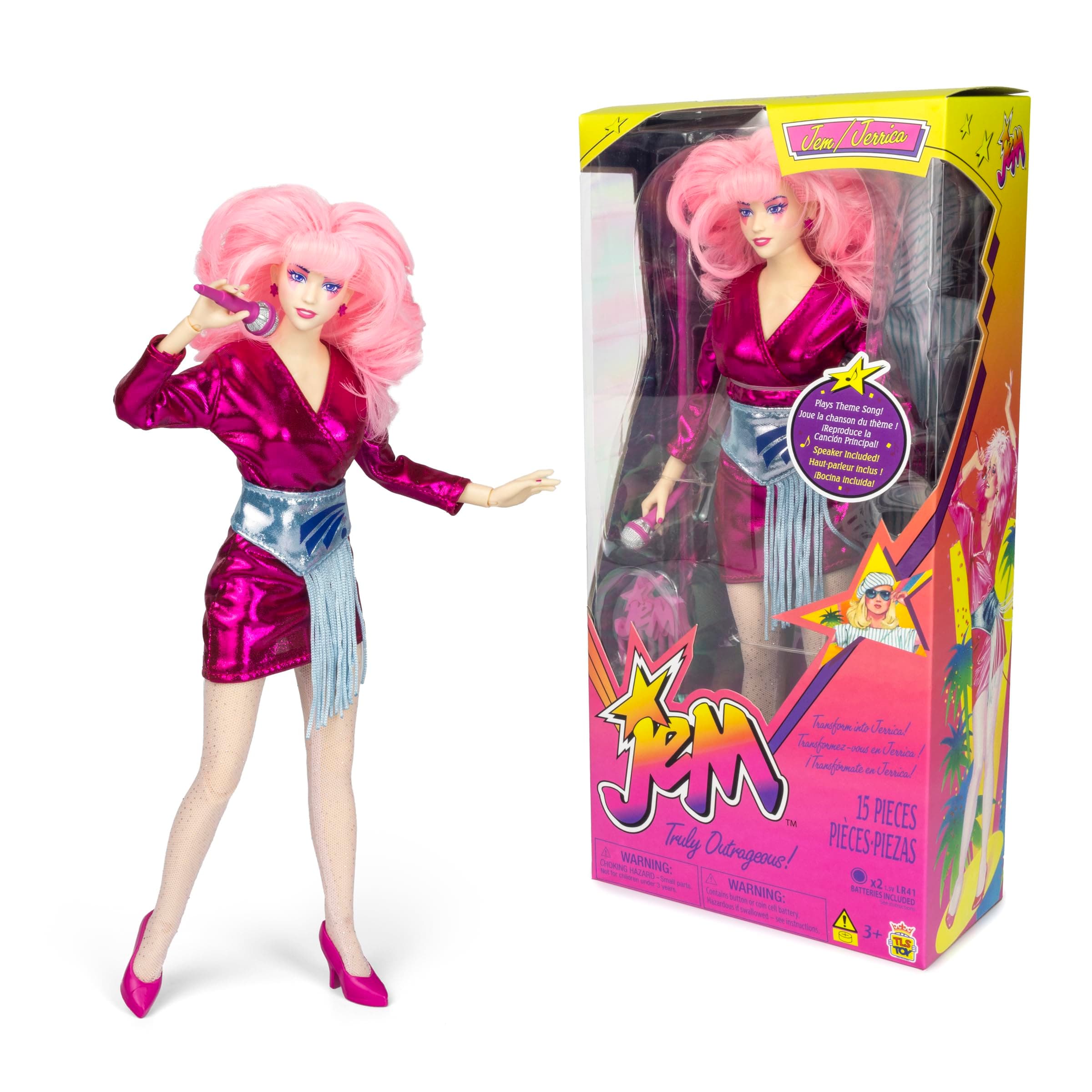 The Loyal Subjects JEM and The Holograms 12-inch Fashion Doll - Thumbnail 6