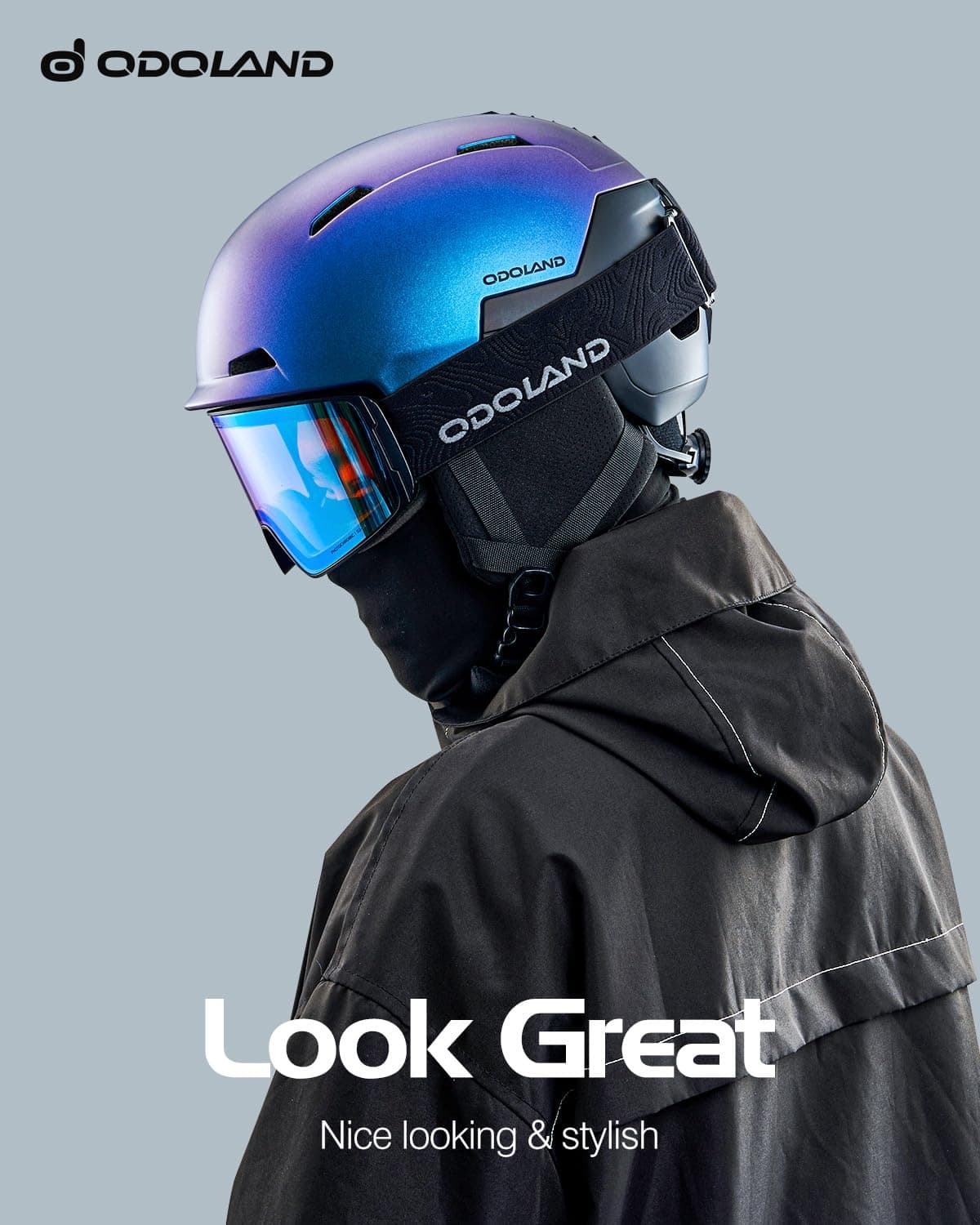 Odoland Ski Snowboard Helmet for Adults & Youth, Snow Helmet for Men & Women, Sl - Thumbnail 2