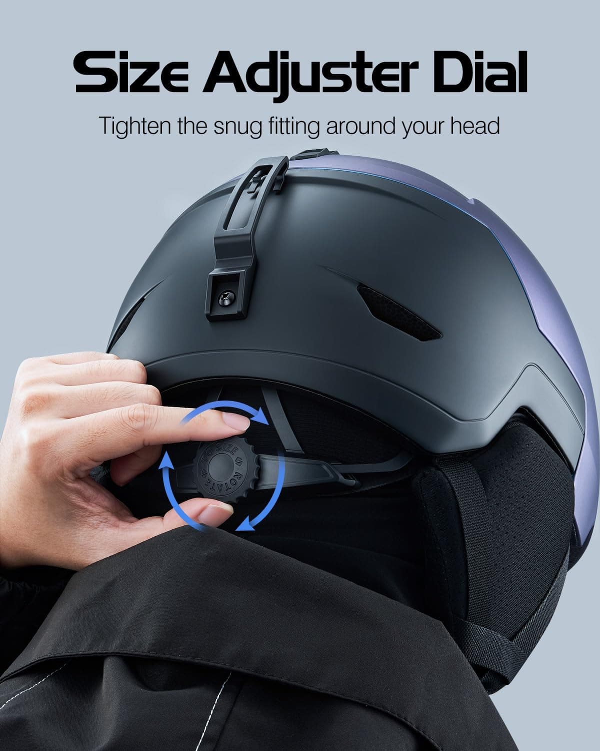 Odoland Ski Snowboard Helmet for Adults & Youth, Snow Helmet for Men & Women, Sl - Thumbnail 6