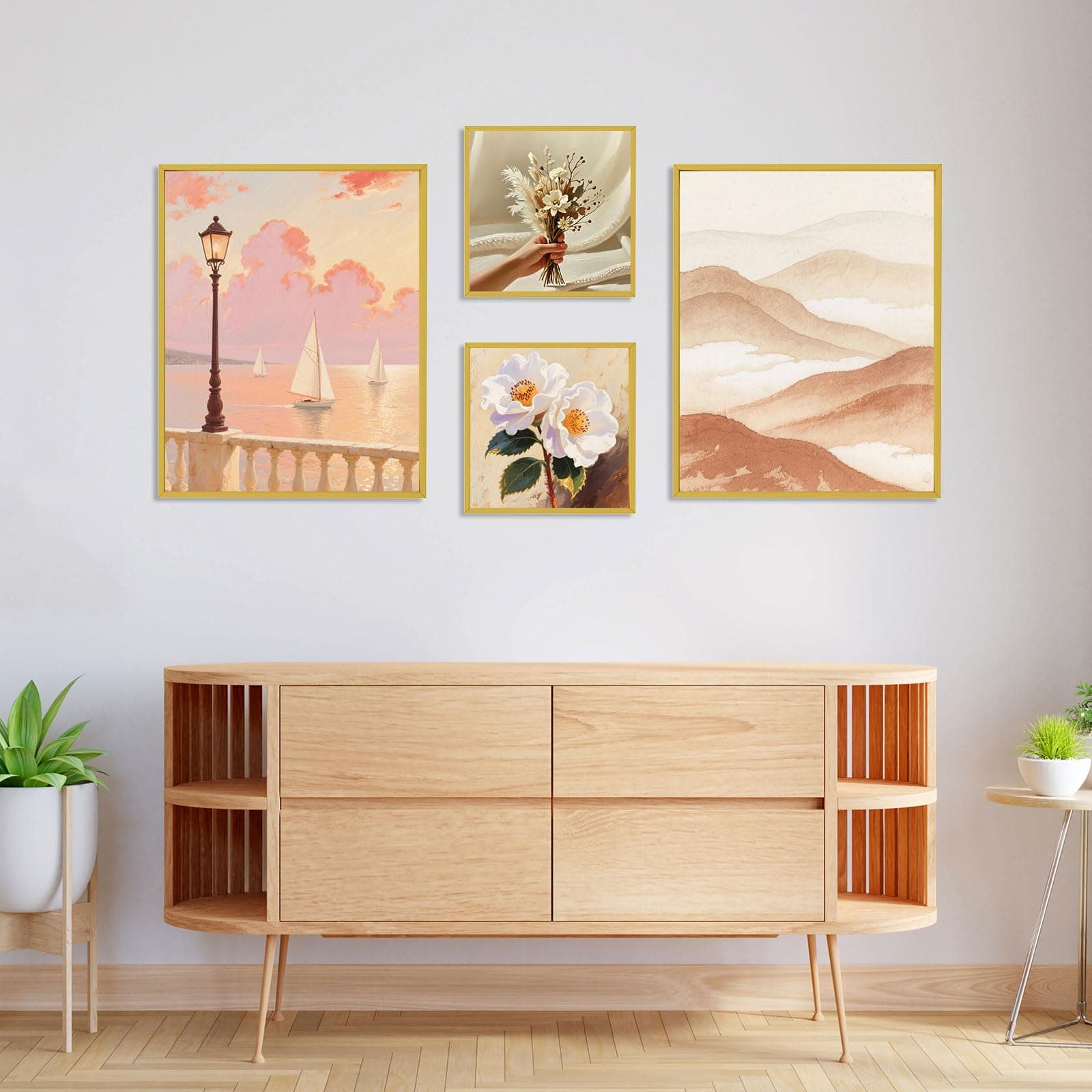 Large Framed Canvas Blank 16x20 - DIY Painting Art with Sturdy Wooden Frame, Mod - Thumbnail 7