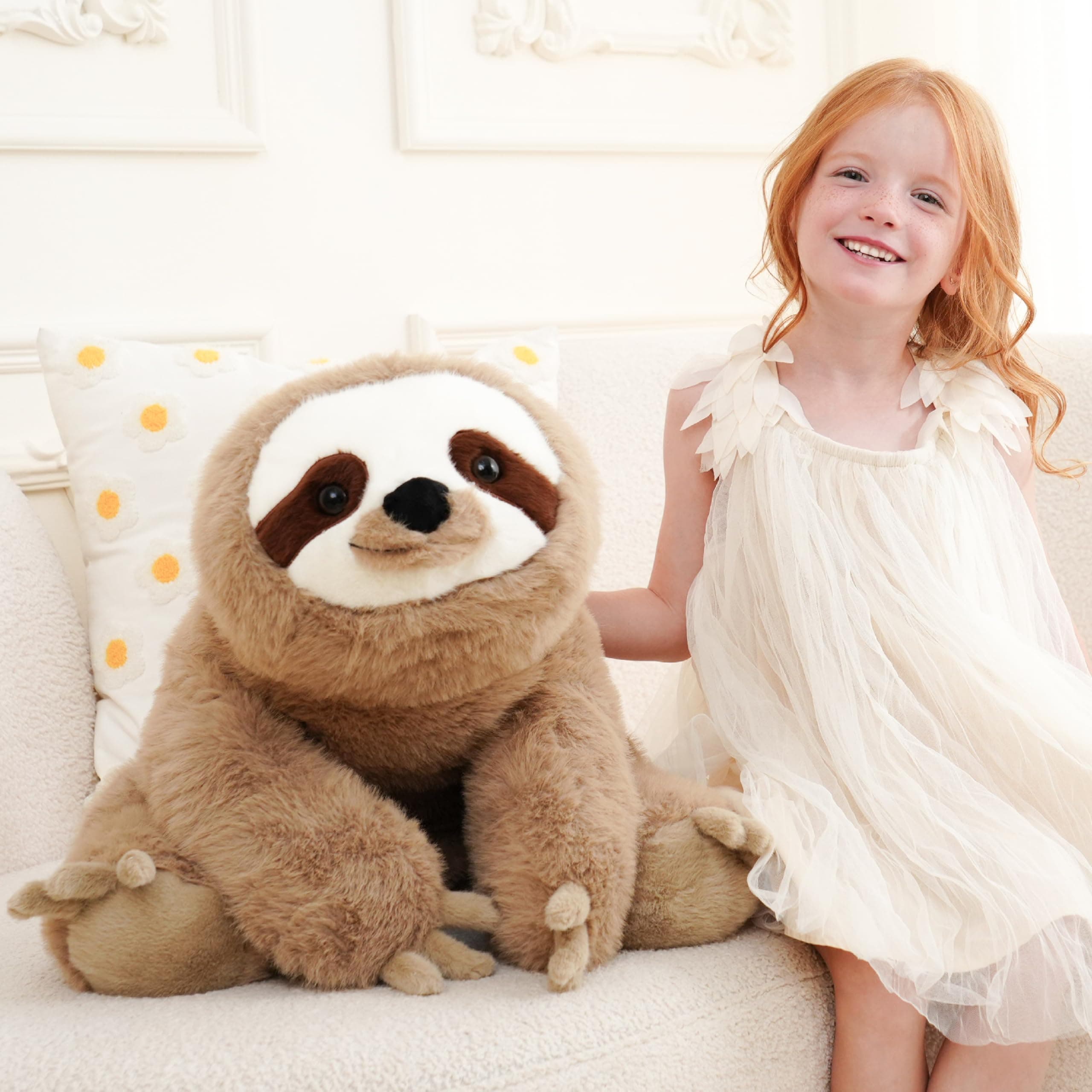 AmyToo Weighted Stuffed Animals, Weighted Sloth Stuffed Animal, Giant Sloth Plus - Thumbnail 3