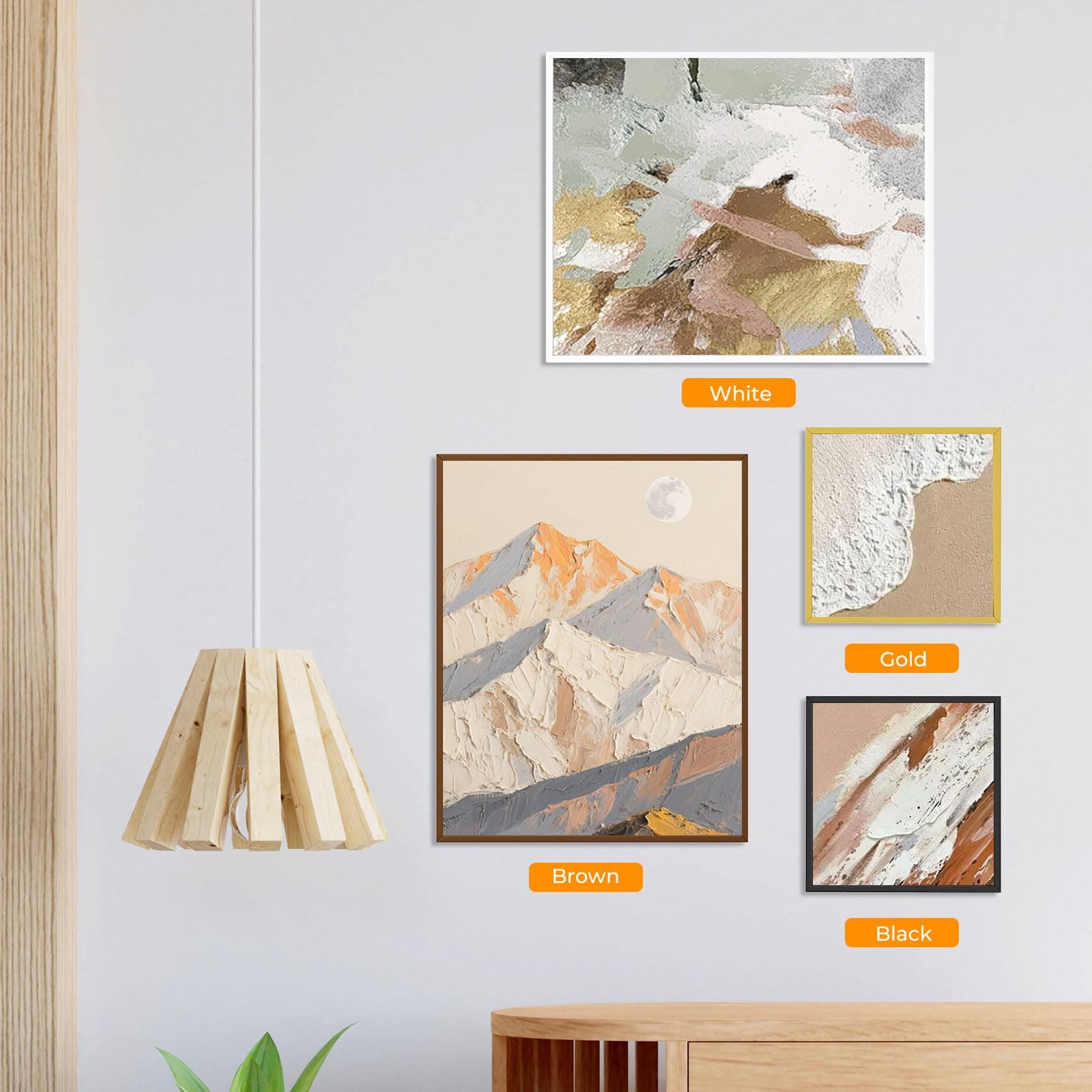Large Framed Canvas Blank 16x20 - DIY Painting Art with Sturdy Wooden Frame, Mod - Thumbnail 6