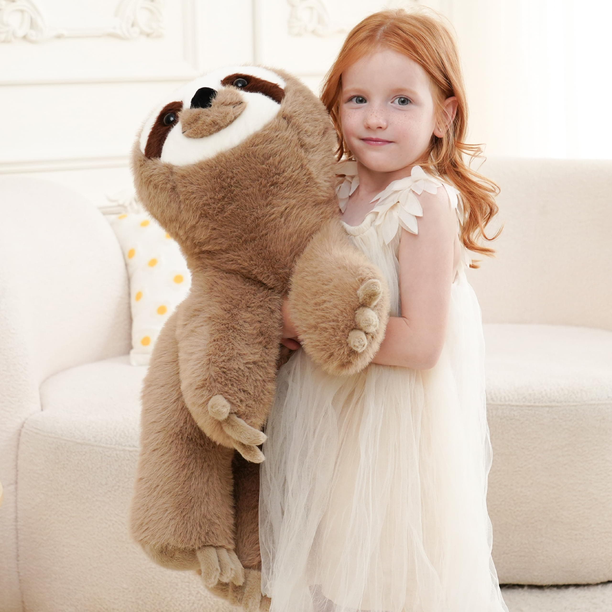 AmyToo Weighted Stuffed Animals, Weighted Sloth Stuffed Animal, Giant Sloth Plus - Thumbnail 6