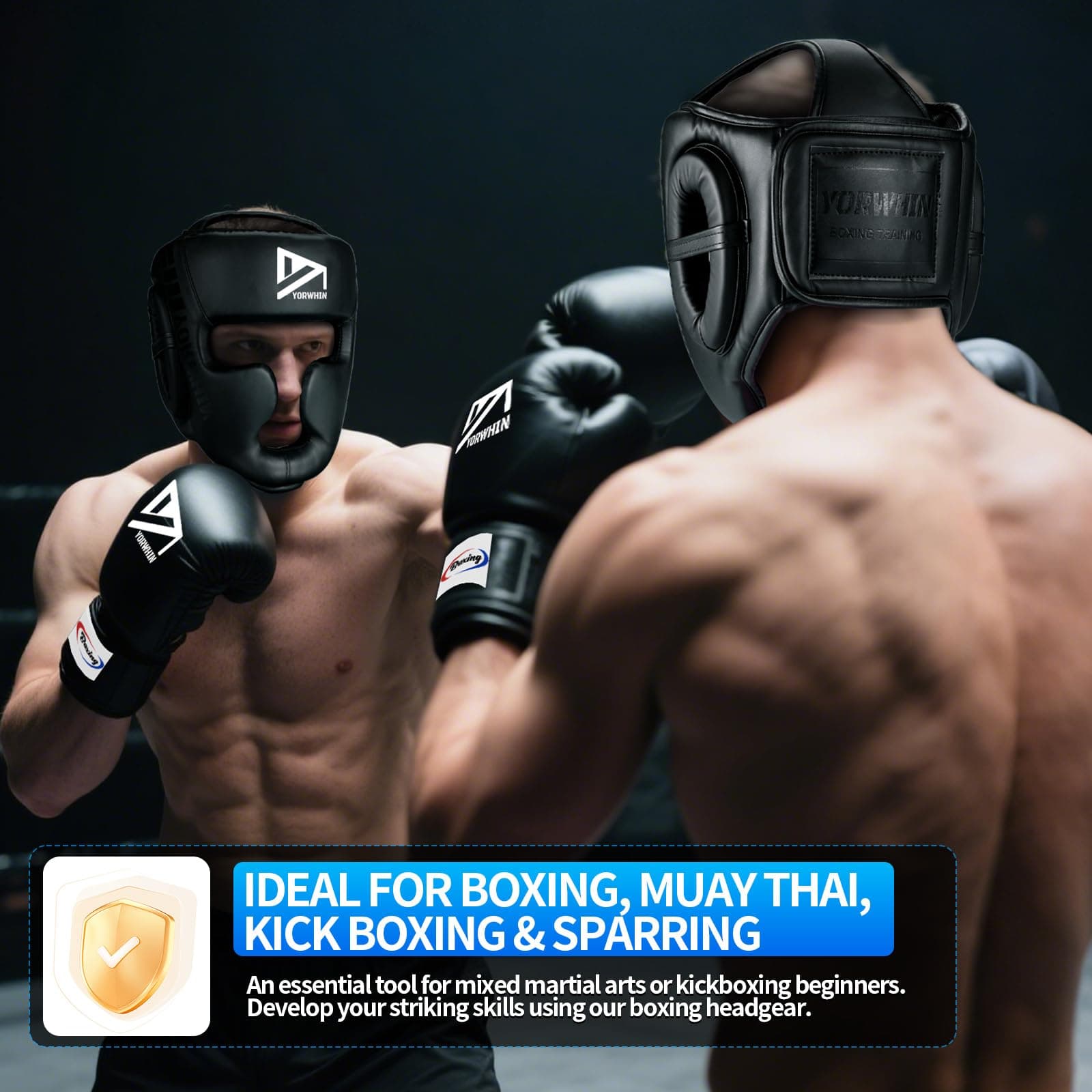 PREMIUM Youth Kids Boxing Headgear MMA Training Sparring Safety Head Guard Boxin - Thumbnail 7
