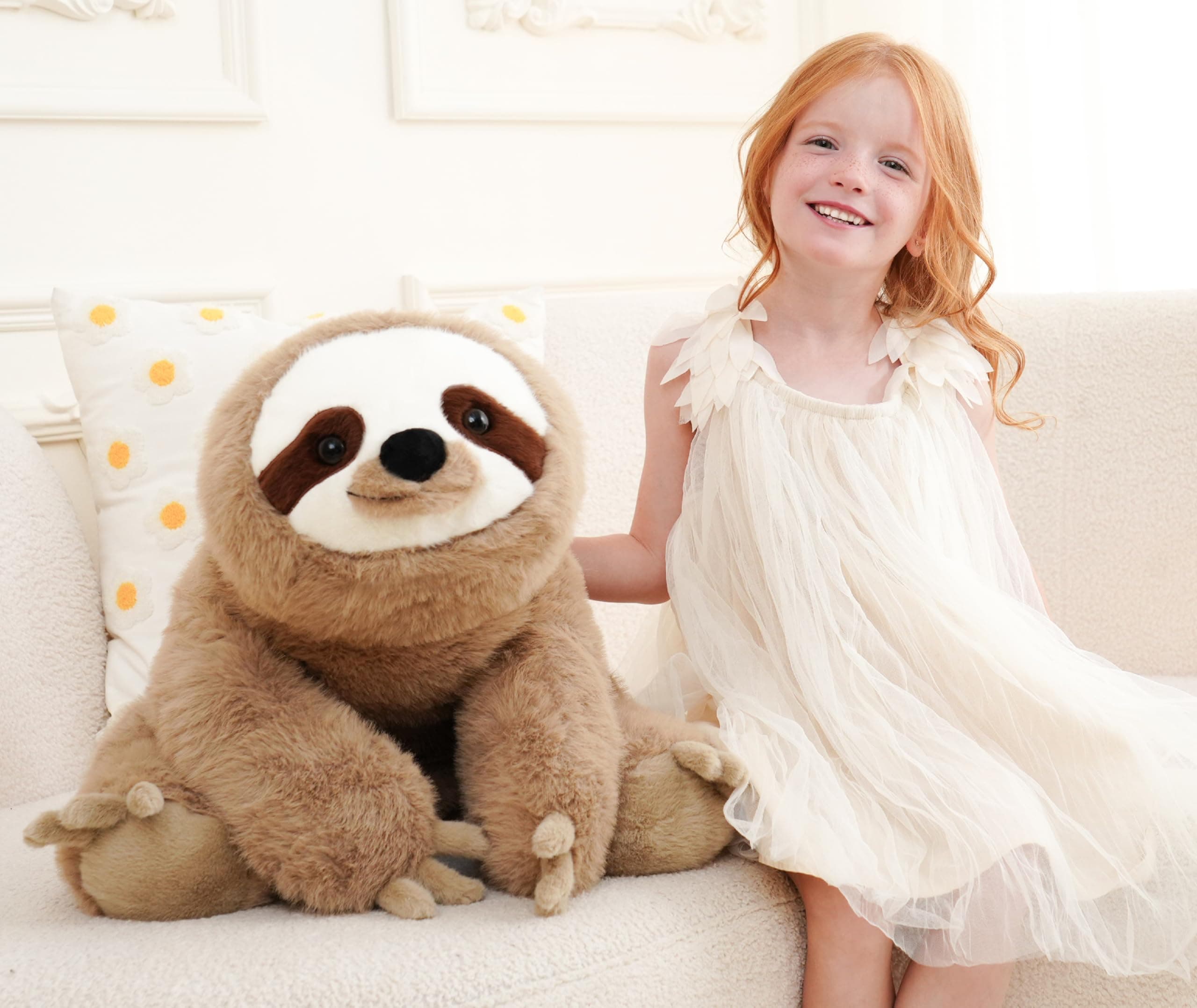 AmyToo Weighted Stuffed Animals, Weighted Sloth Stuffed Animal, Giant Sloth Plus - Image 1